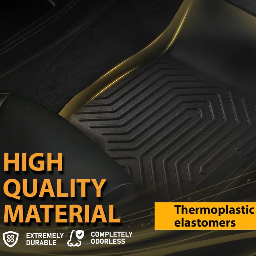TPE Floor Mats Cargo Liner for Honda Accord Sedan 08-12 Not Coupe 3PCS All-Weath