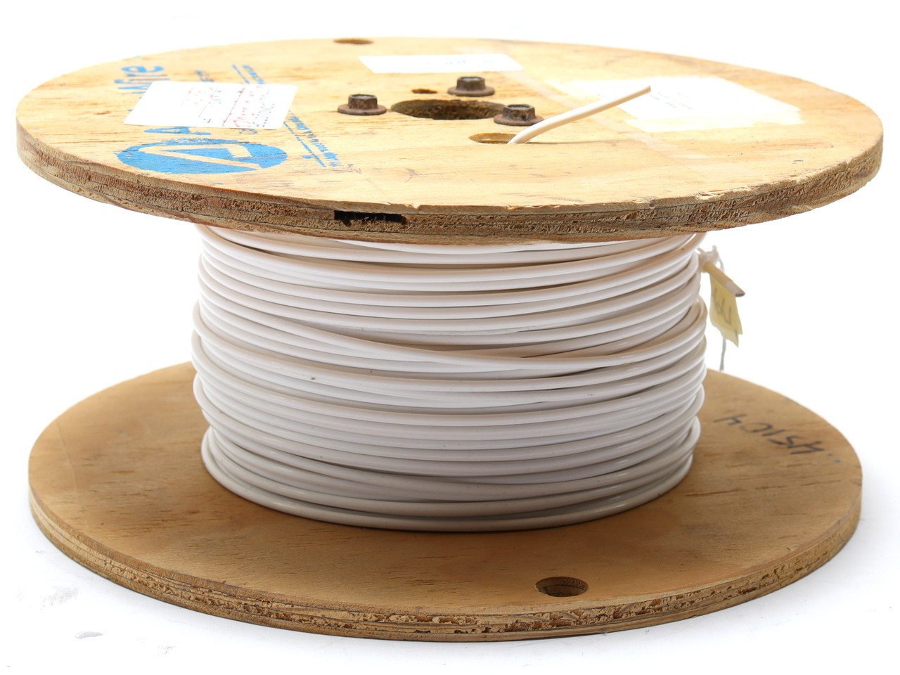 M16878/4-BMG-9, 10AWG Silver Plated, PTFE Jacketed Wire, White, 100ft