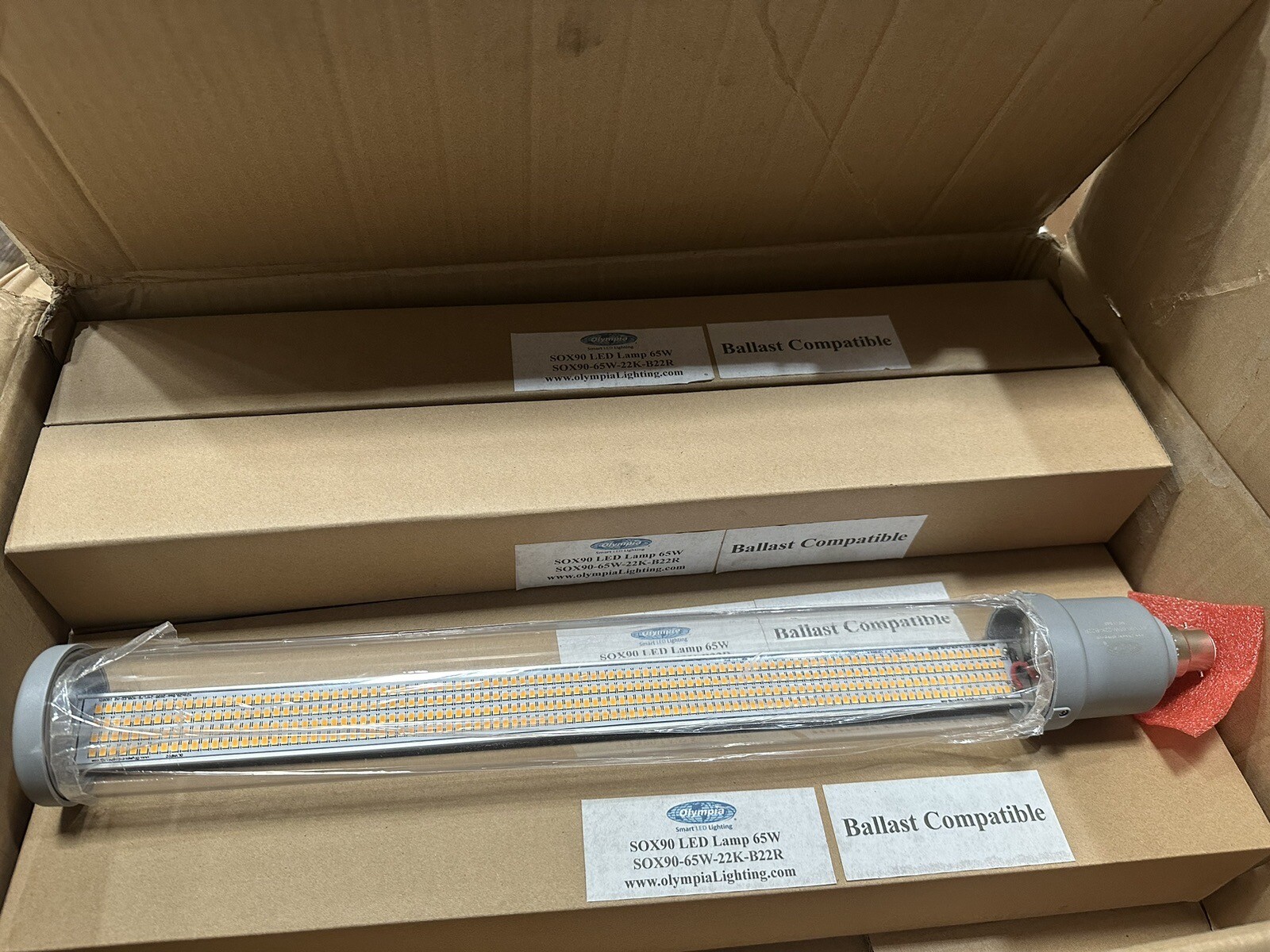 ⚡️Olympia SOX90-65W-22K-B22R LED Replacement Lamp Direct Wire New in Box