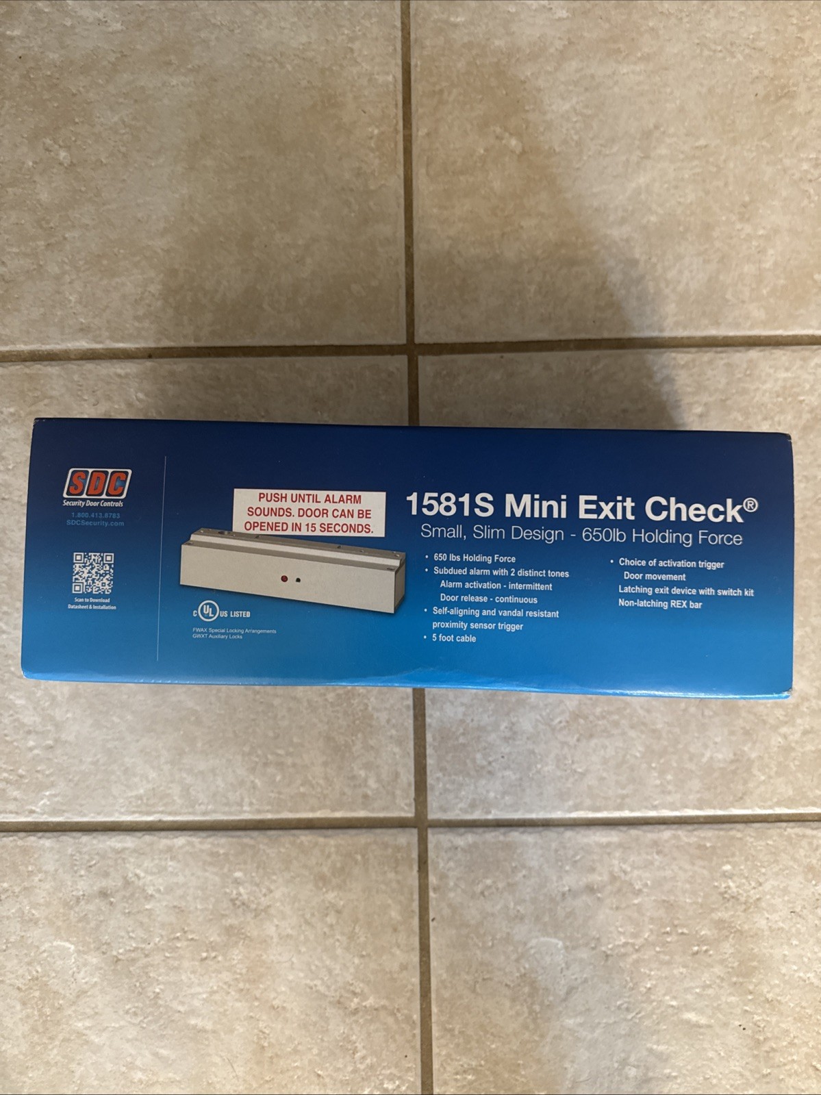SDC Electromagnetic Lock 1581SNDV Exit Check Delayed Egress System 12V 24V
