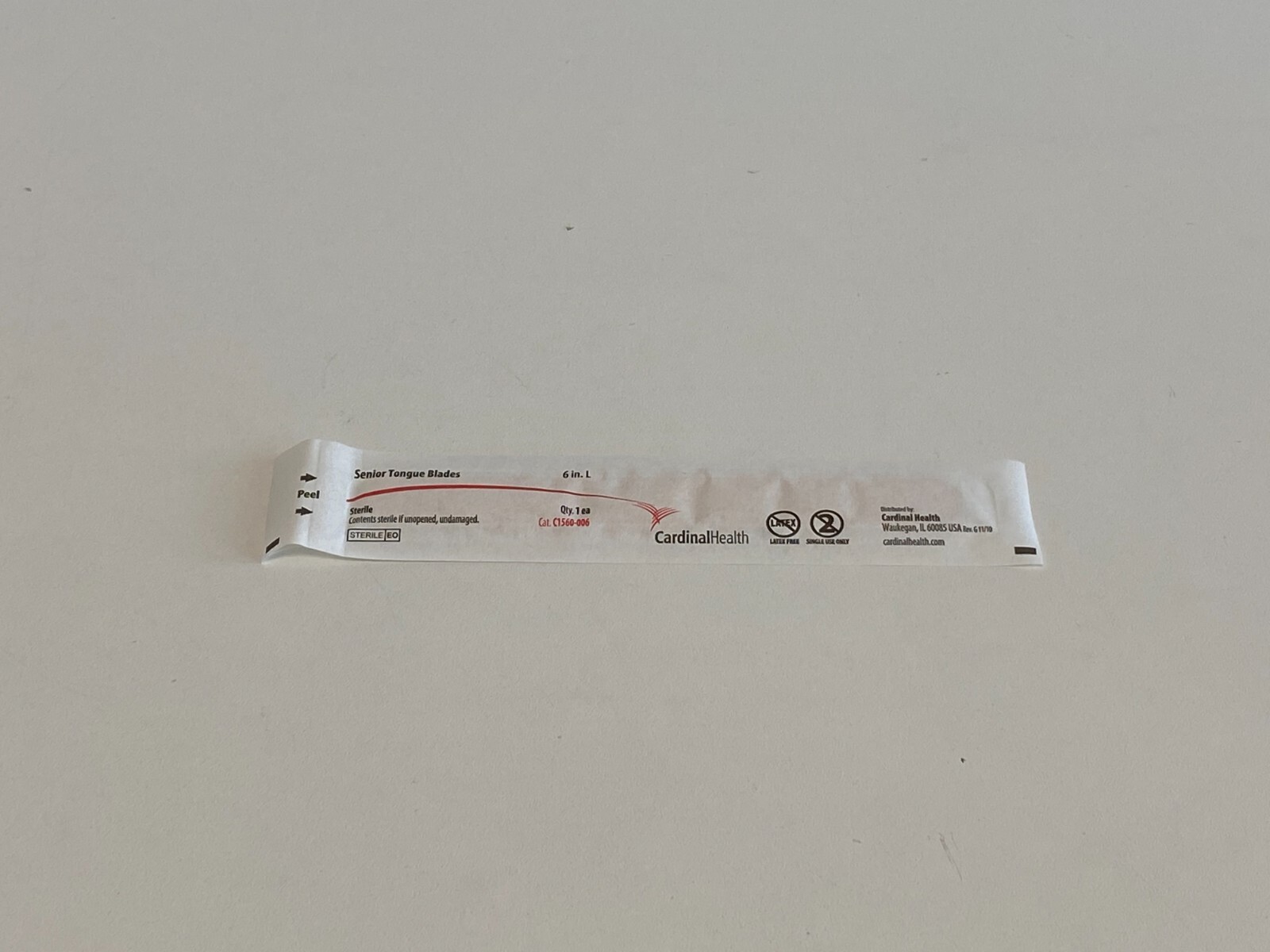 H17: 3 Boxes (100/Box) Cardinal Health C1560-006 Tongue Depressors Exp. 07-2024