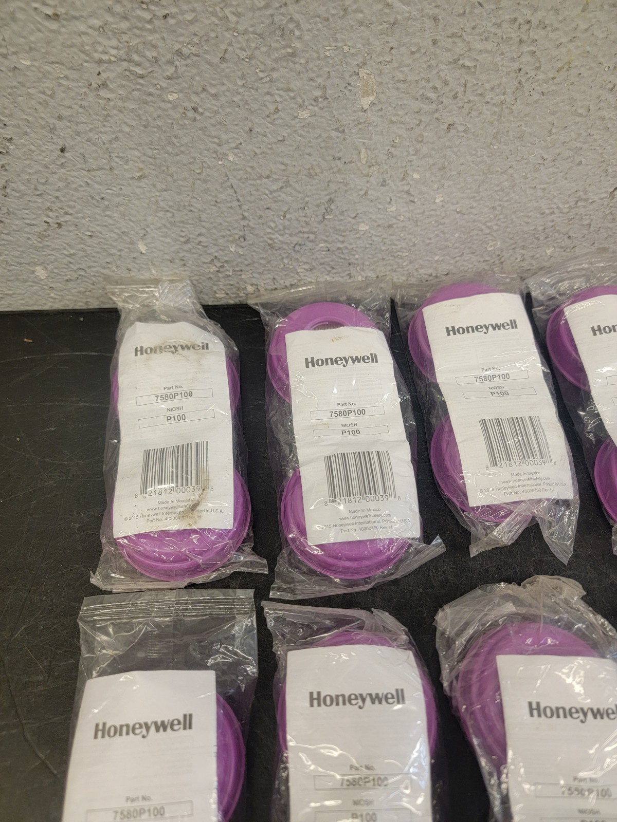 14 Pairs Honeywell P100 Respirator Filters 7580P100 Case/ 14 Packs New👁️