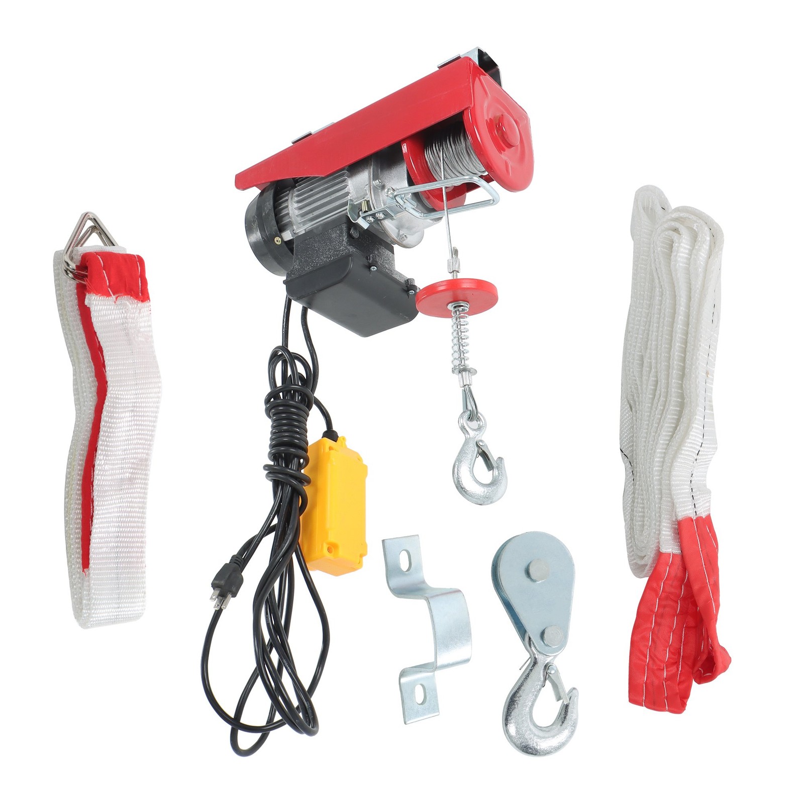 440lbs/ 200kg Electric Hoist with 14 FT Wired Remote Control 110V 510W Motor