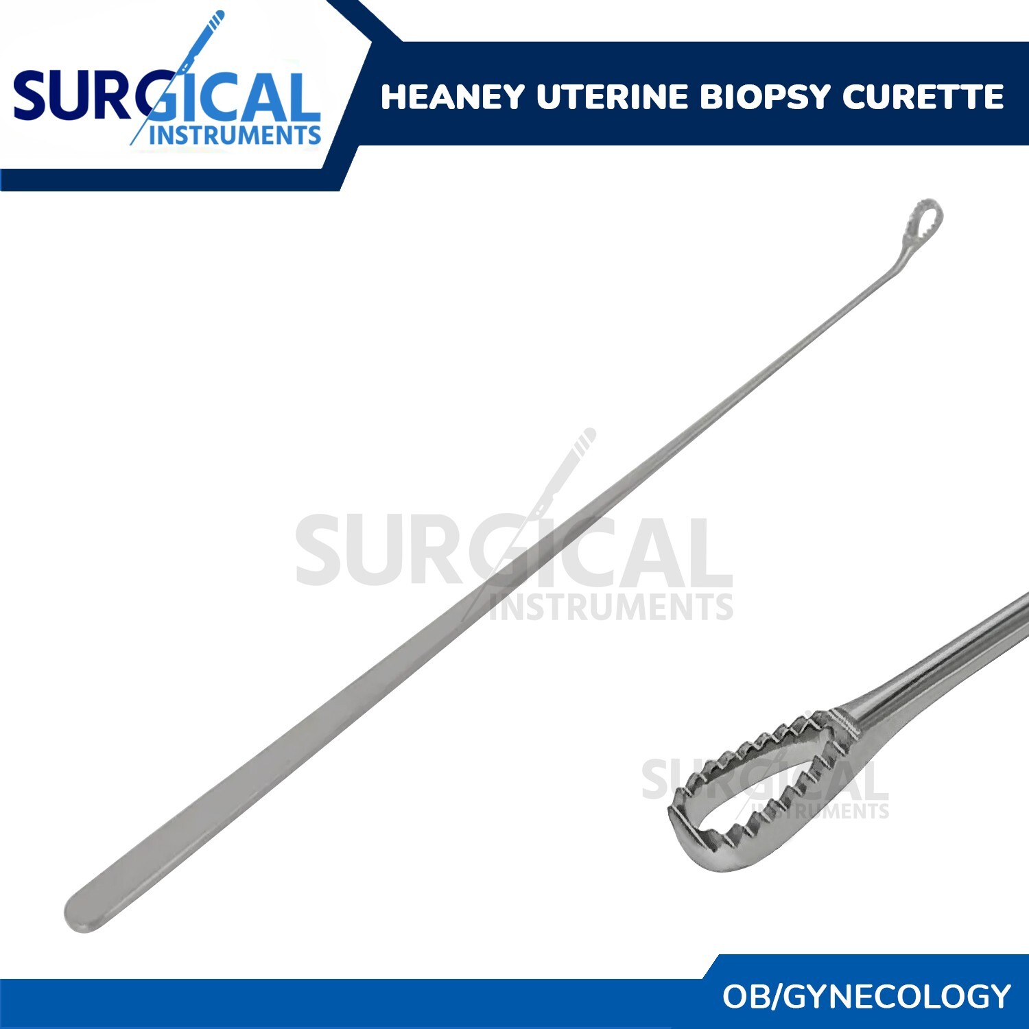 Heaney Uterine Biopsy Curette OB/Gynecology Instruments German Grade