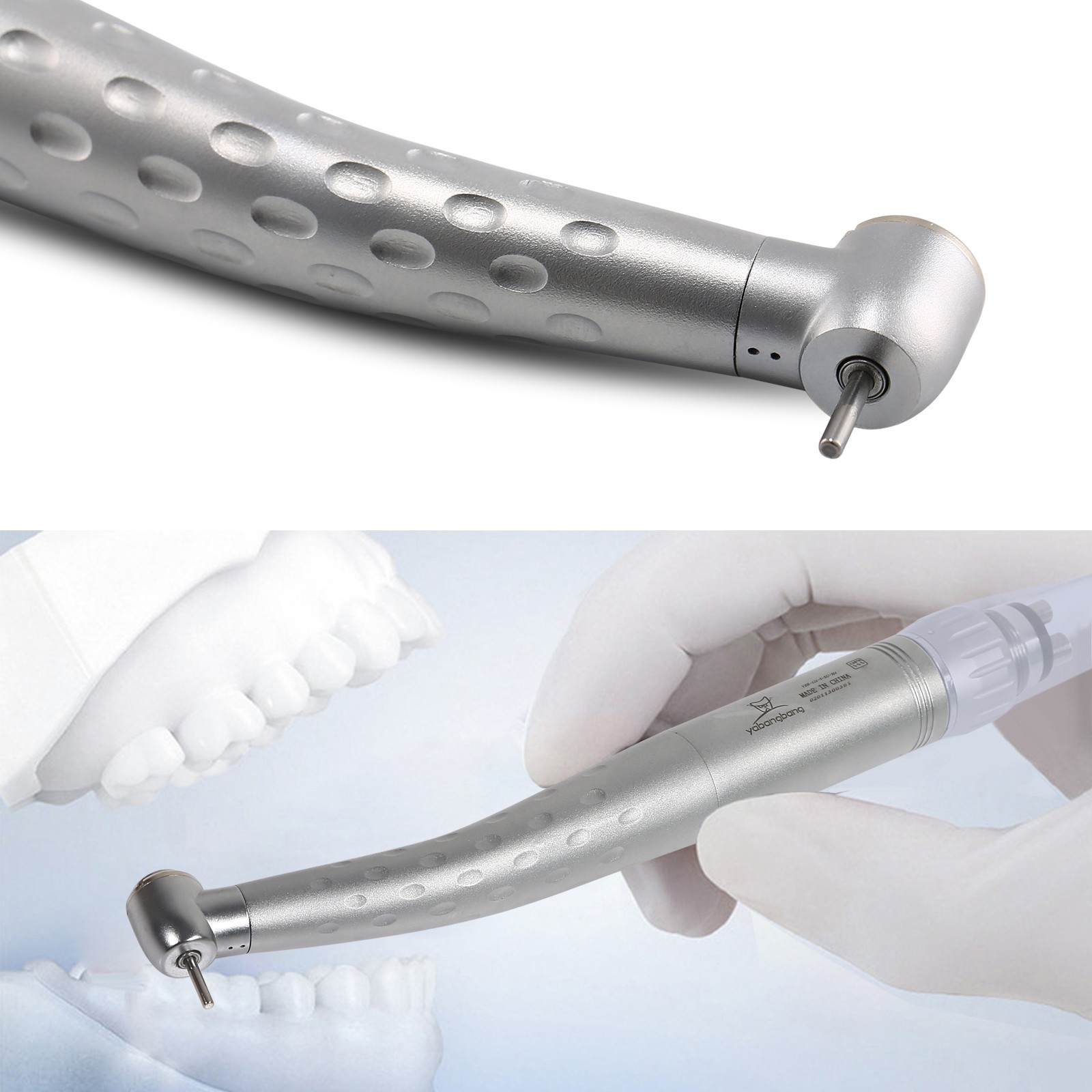 YABANGBANG Dental High Speed Handpiece with 4 Hole Quick Coupler 360 Swivel