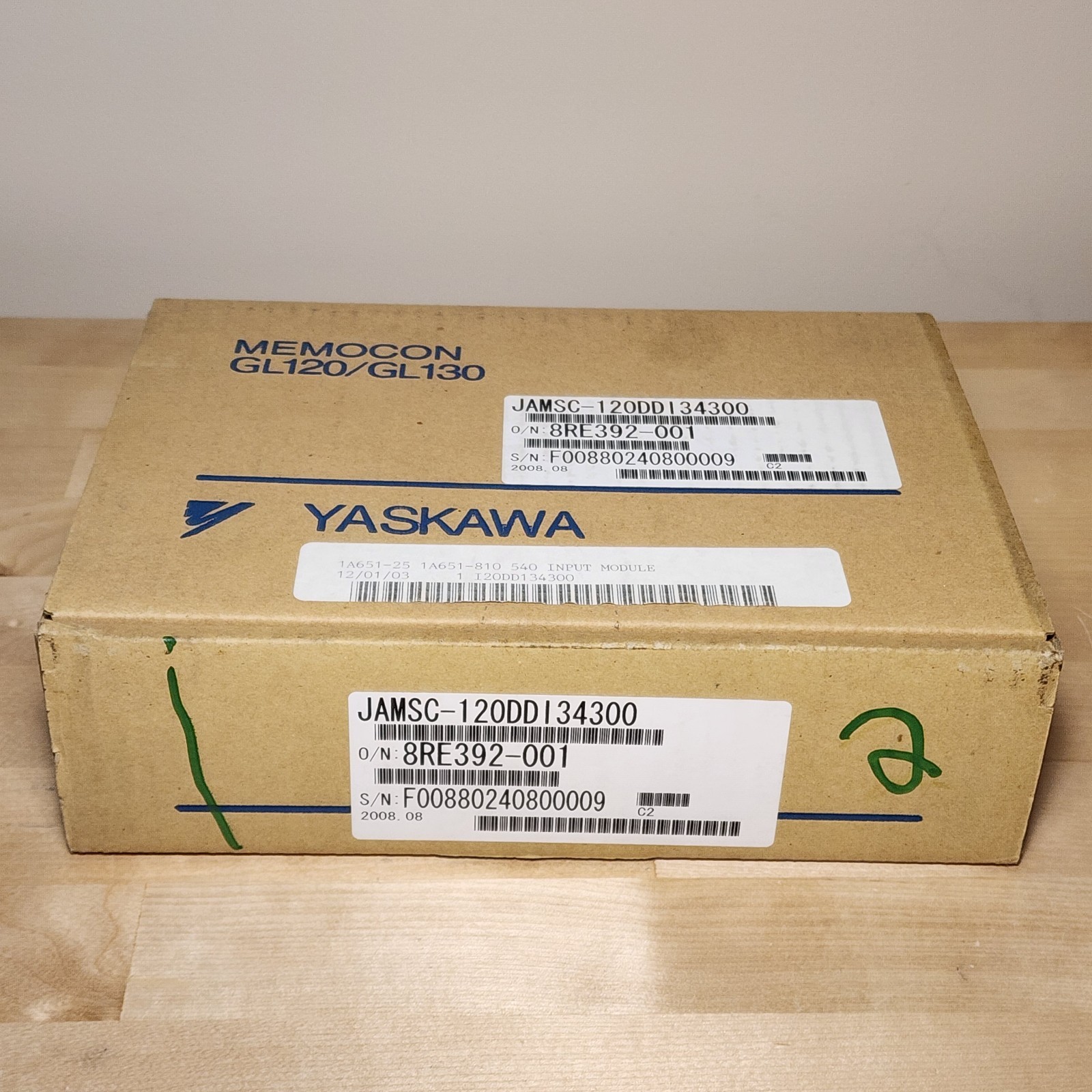 Yaskawa JAMSC-120DDI34300 Memocon GL120 16-Point Input Module 12/24VDC