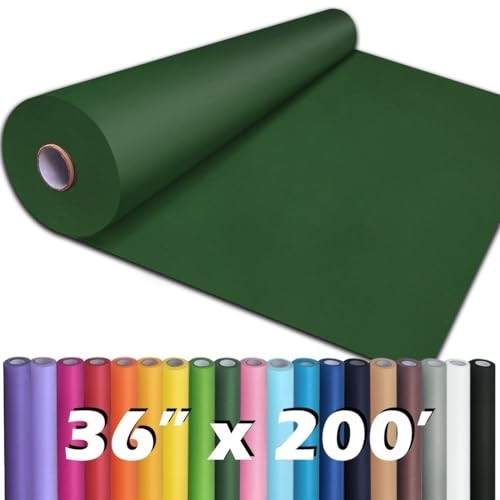 Dark Green Kraft Paper Roll 36″ x 200′ – Crafting, Gift Wrapping, Table Covering