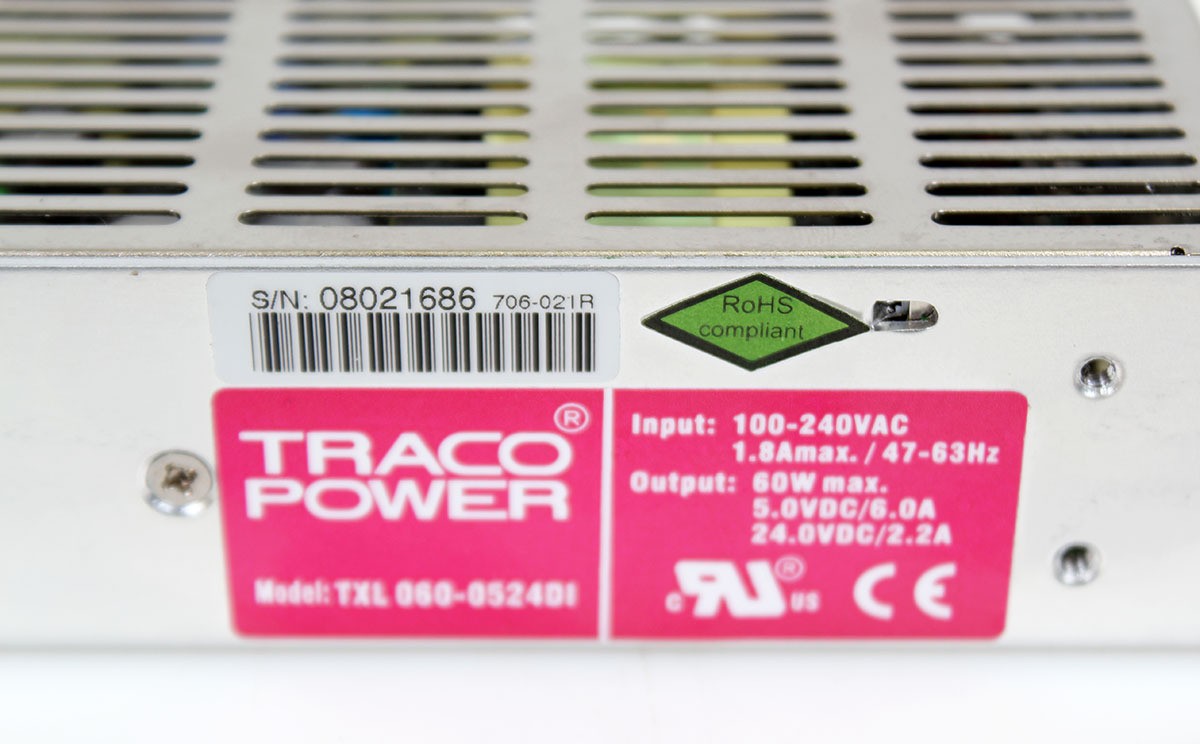 Traco Power TXL 060-0524DI DC Power Supply 5V/6A, 24V/2.2A, 100-240VAC Input