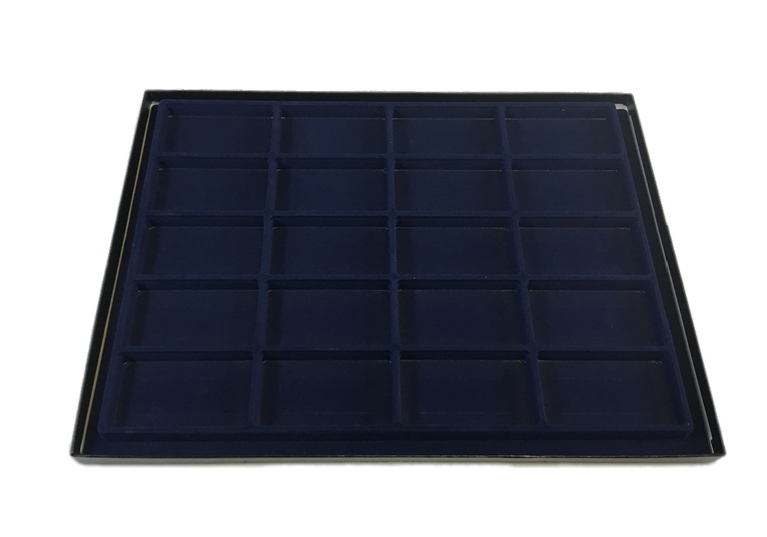 Riker Display Case 12 x 16 x 3/4″ with Flocked Trays for Jewelry, Coins, & More
