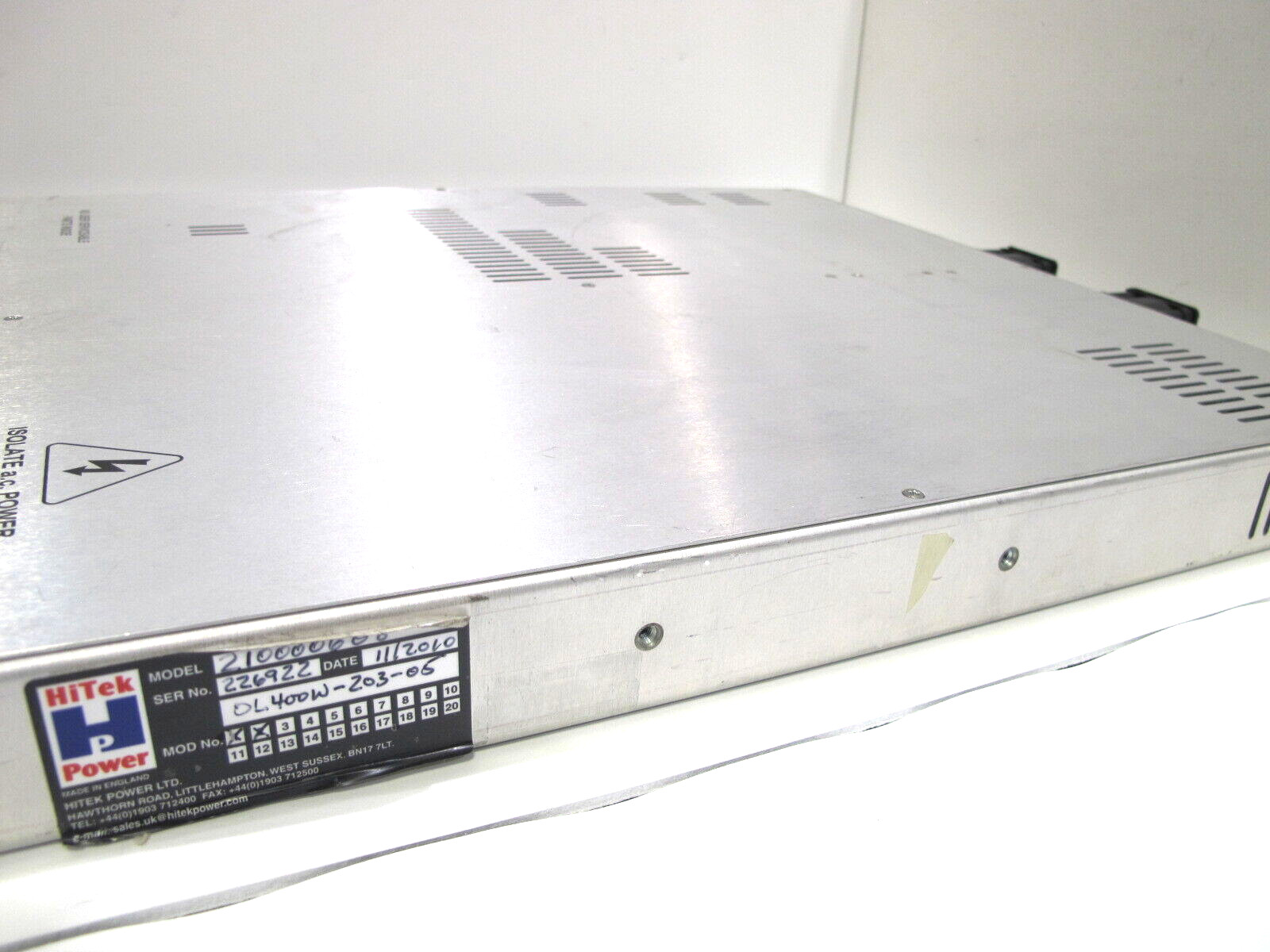 HiTek Power Series 400W 210000608 High Voltage Power Supply