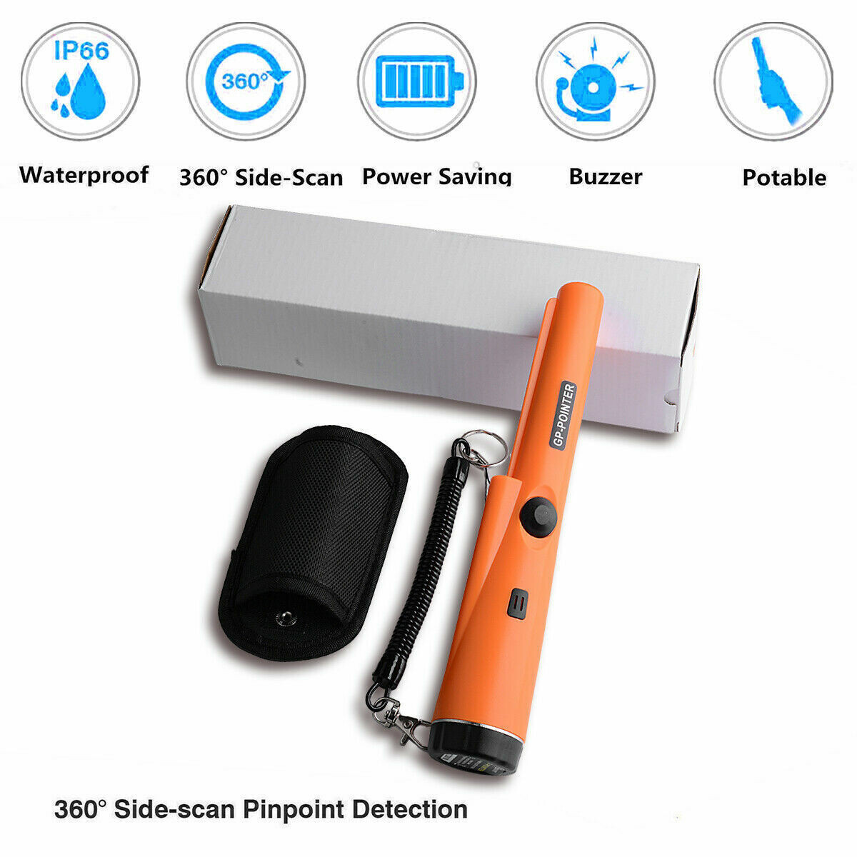 HandHeld Metal Detector Pinpointer Pointer Probe Sensitive Tester Waterproof