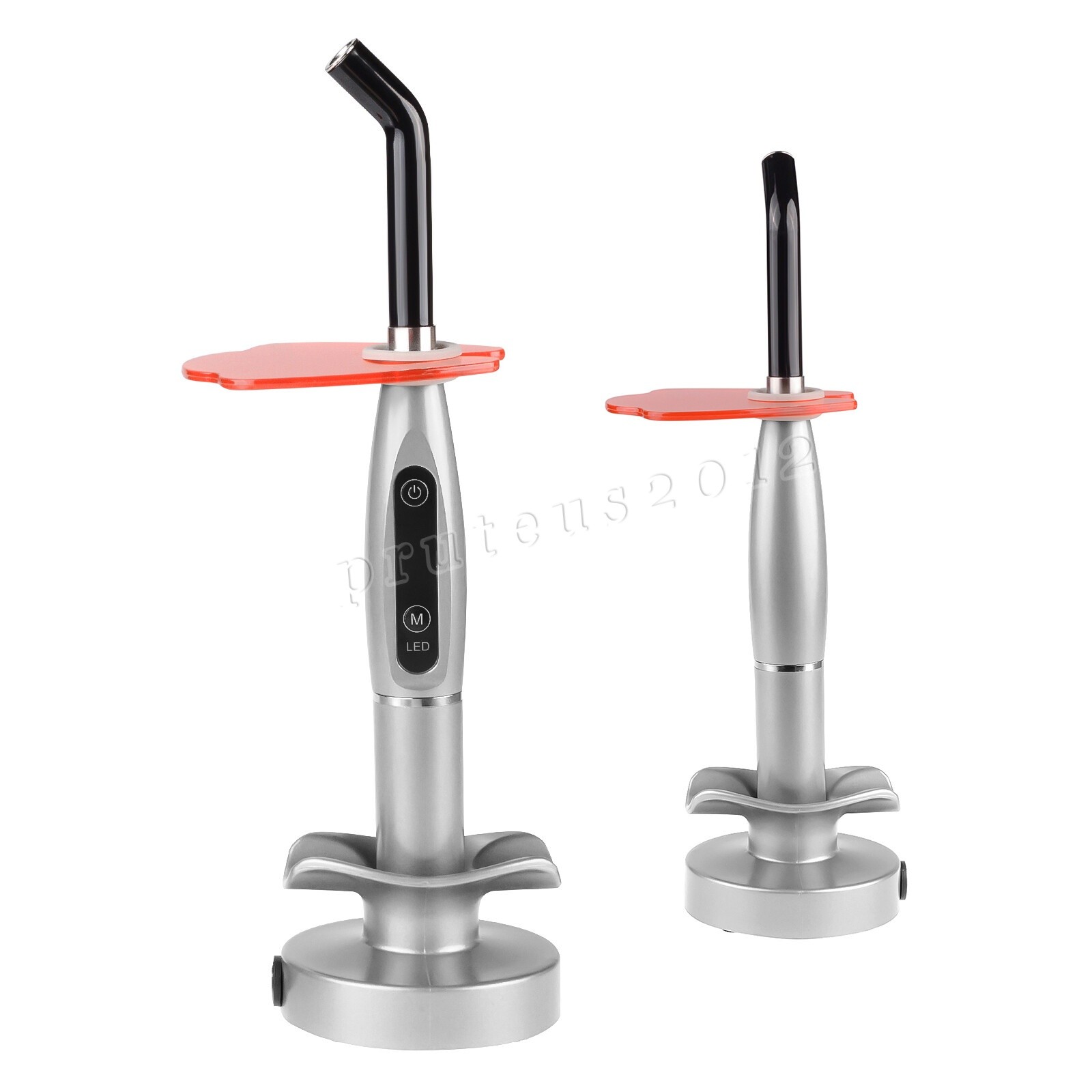 Dental Upgraded Rainbow LED Curing Light 1500-2000mw/cm2 3 Modes Silver US STOCK