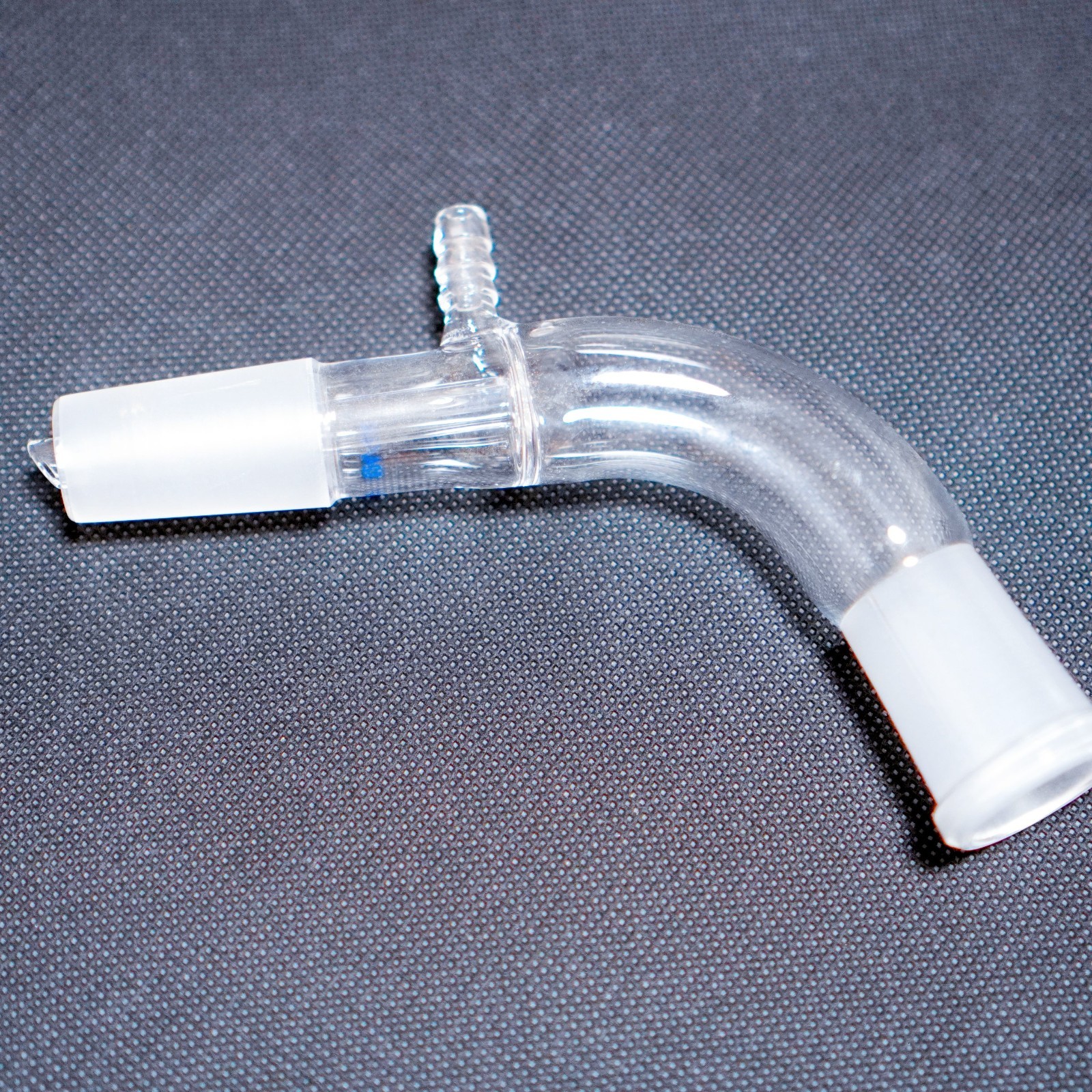 Glass Straight & bent Vacuum Adapter,Gas Inlet Adapter,24/40 Joint, Lab Glass