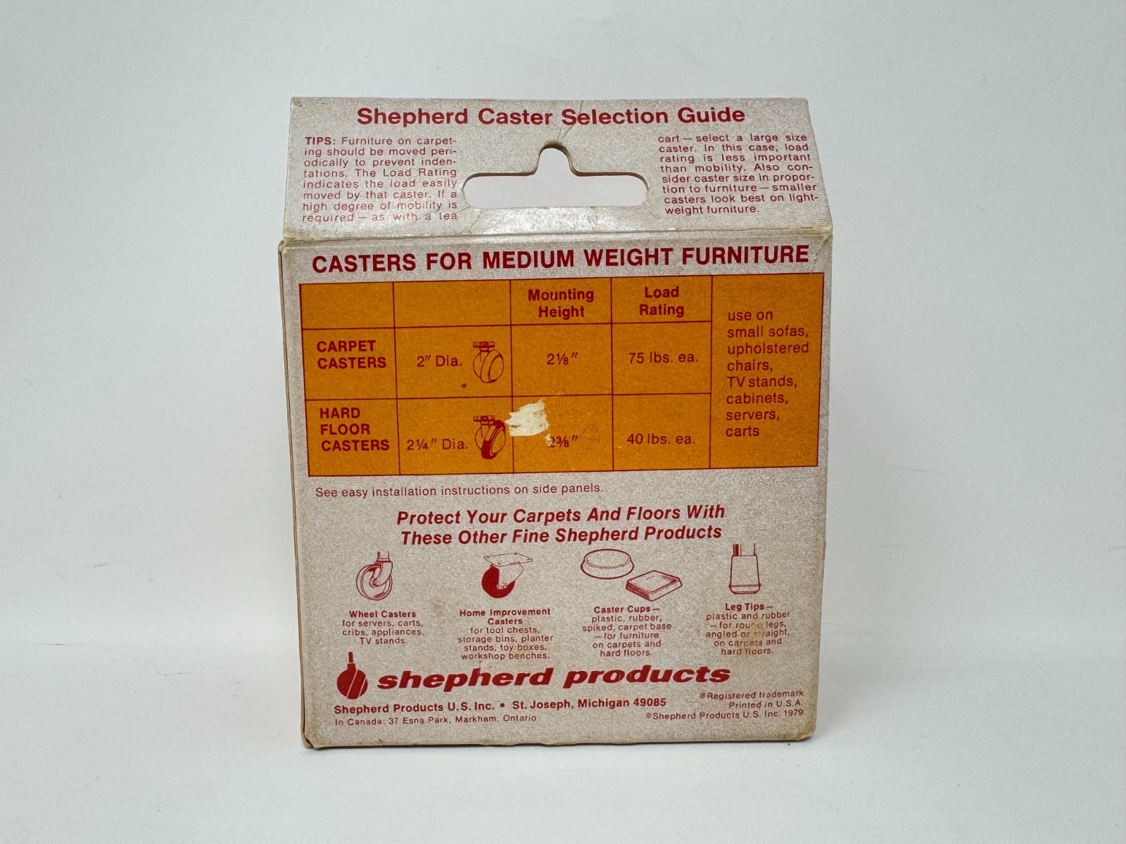 Shepherd 2 1/4 Casters Pair Stem 9319 63MM Plate Type Hard Floor Wheel
