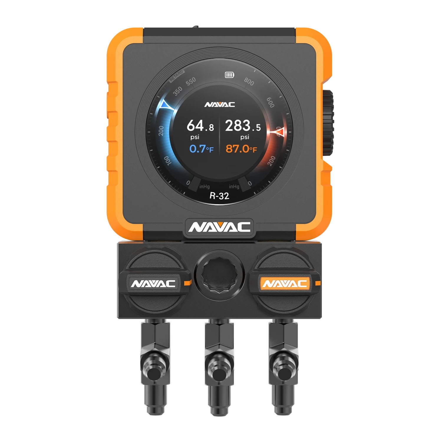 NAVAC N1DX 2-Valve Flex 1 Digital Manifold Gauge, A2L Compatible