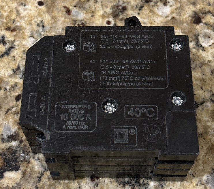 Square D HOMT2020230CP Double-Pole Quad Circuit Breaker 30A 120/240V NEW!