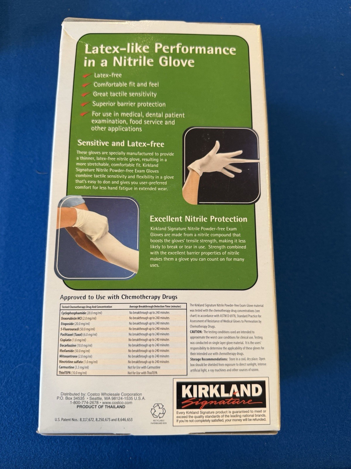 NEW – Kirkland Signature Nitrile Exam Gloves, Medium – 200 Count