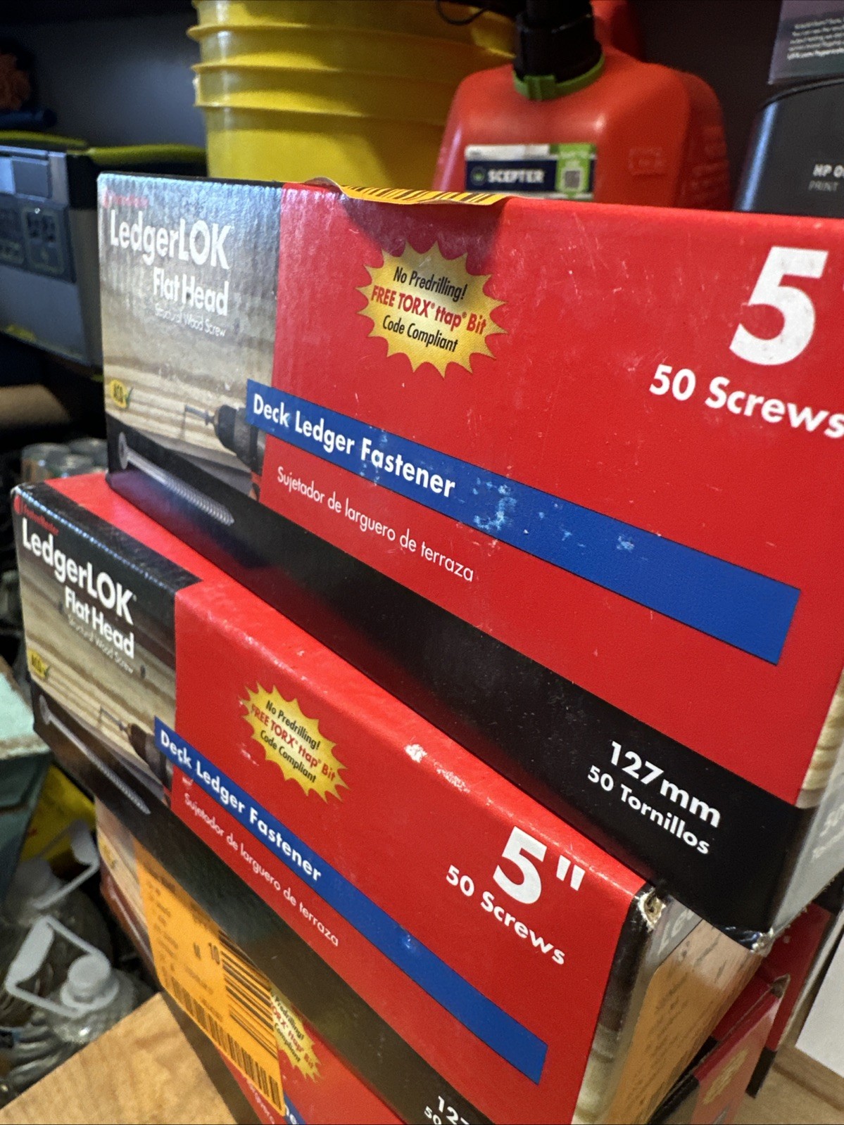 FastenMaster LedgerLok Flat Head Wood Screw – Box of 50 – 5″