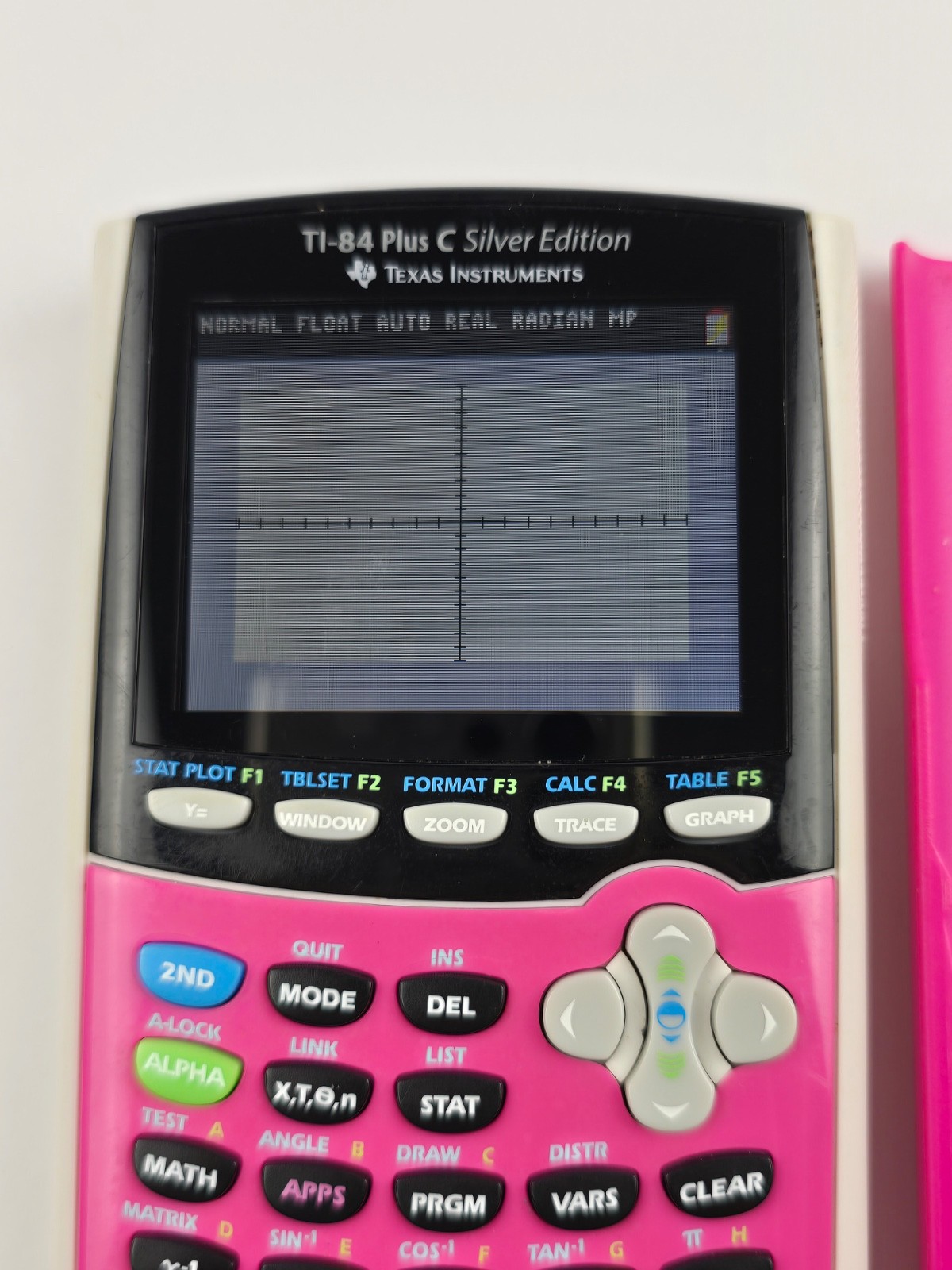 Texas Instruments TI-84 Plus C Silver Edition Graphing Calculator W/Cover – Pink
