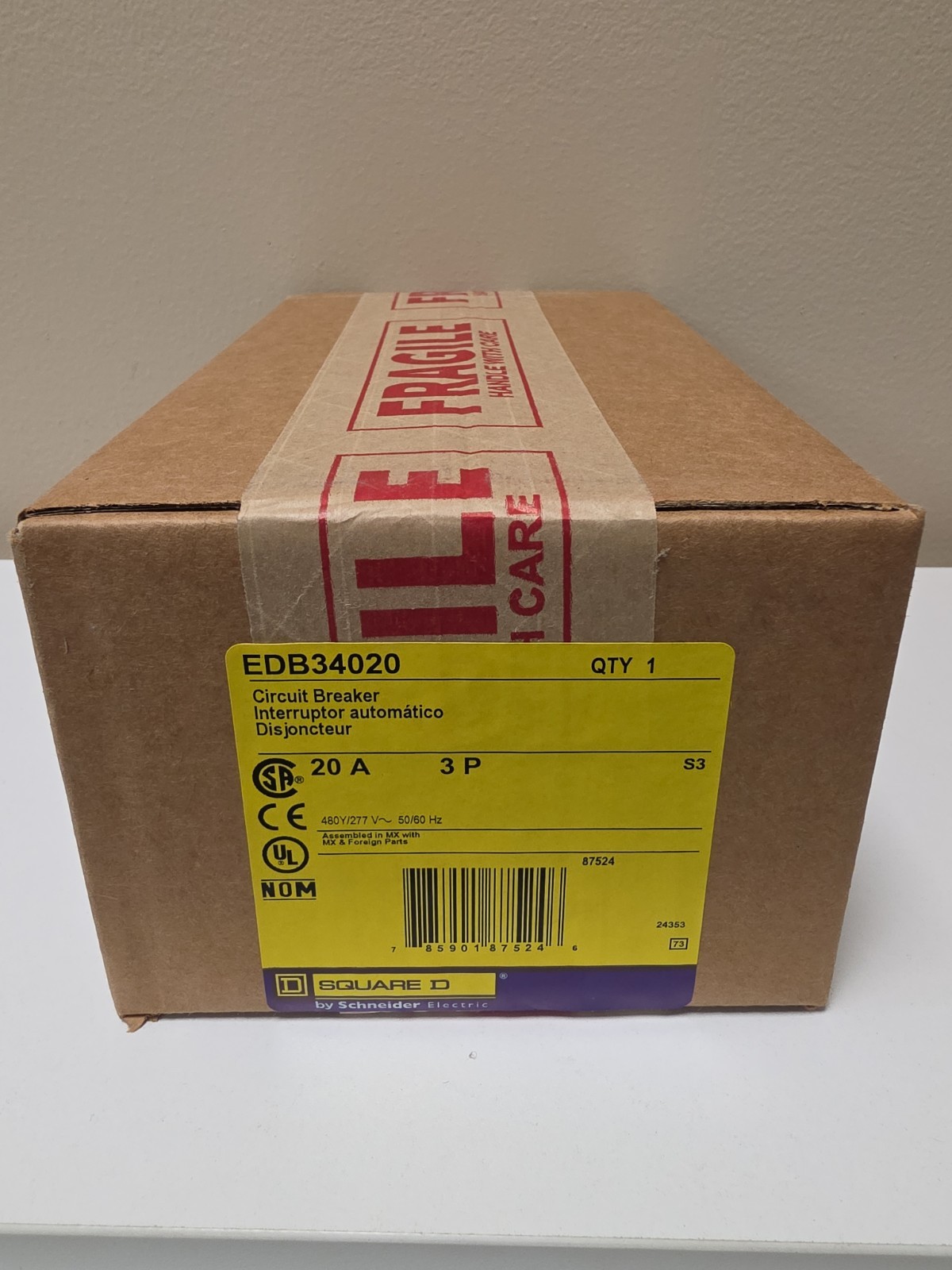 Square D EDB34020 Nib