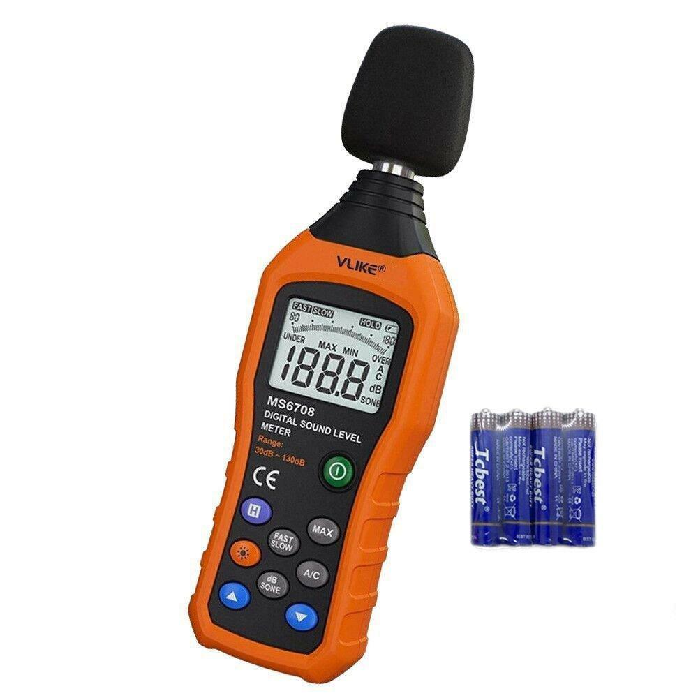 VLIKE LCD Digital Audio Decibel Meter Sound Level Meter Noise Level Meter Sound