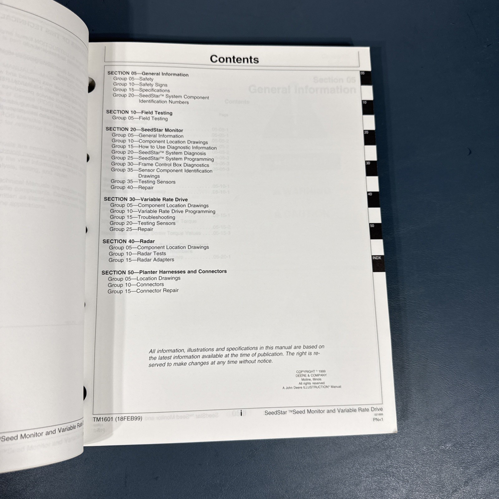 John Deere SeedStar Seed Monitor System Tech Manual TM1601 (18FEB99)