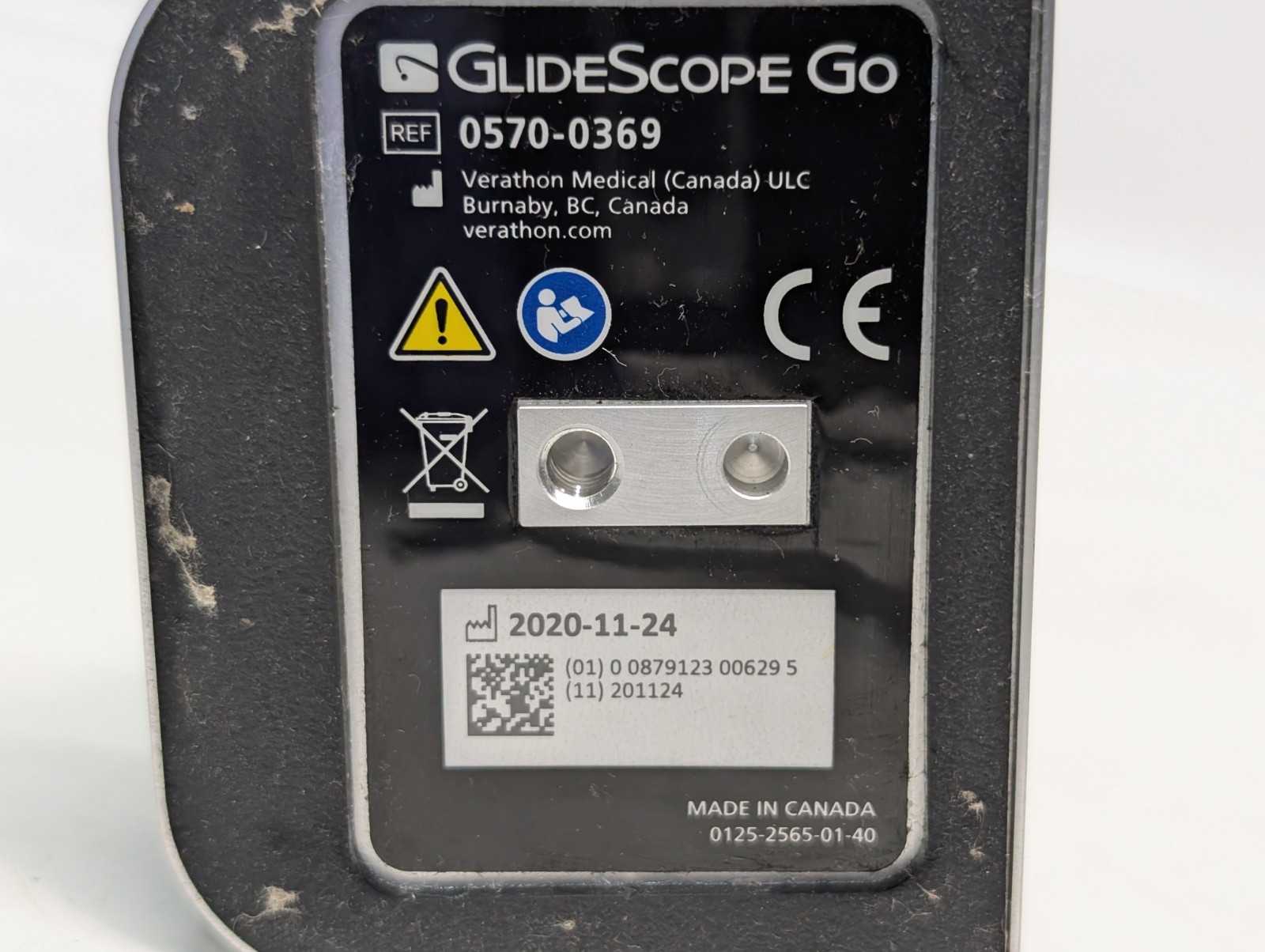 Verathon Medical GlideScope Go 0570-0369 Video Laryngoscope Charging Cradle
