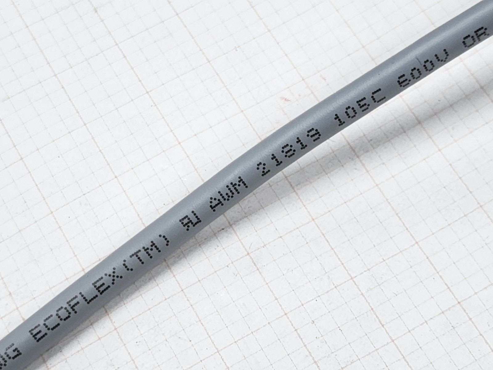 Alpha Wire 79019 16/2C EcoFlex Twist Pair mPPE 600V Control Cable Gray /10ft