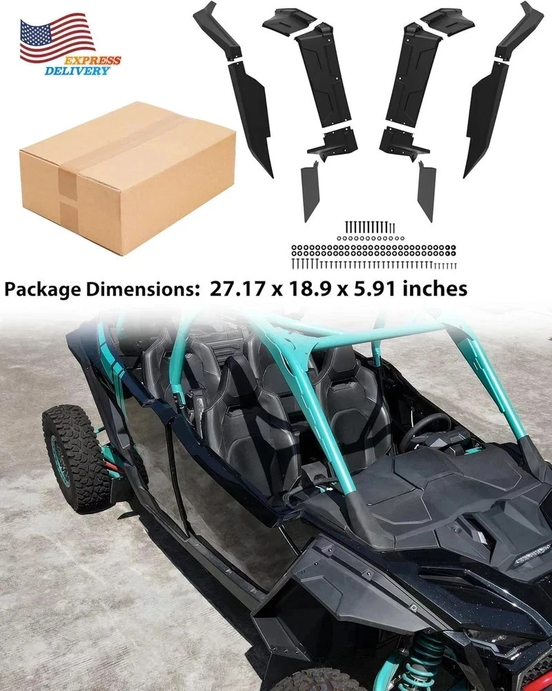 Fender Flares for Polaris RZR PRO XP XP4/R R4/S S4 2025+ Accessories, Front & Re