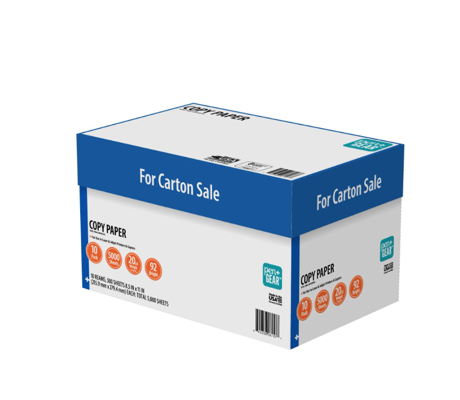 Case Copy Printer Printing Paper 8 1/2 x 11 Letter Size 10 Reams 5000 Sheets