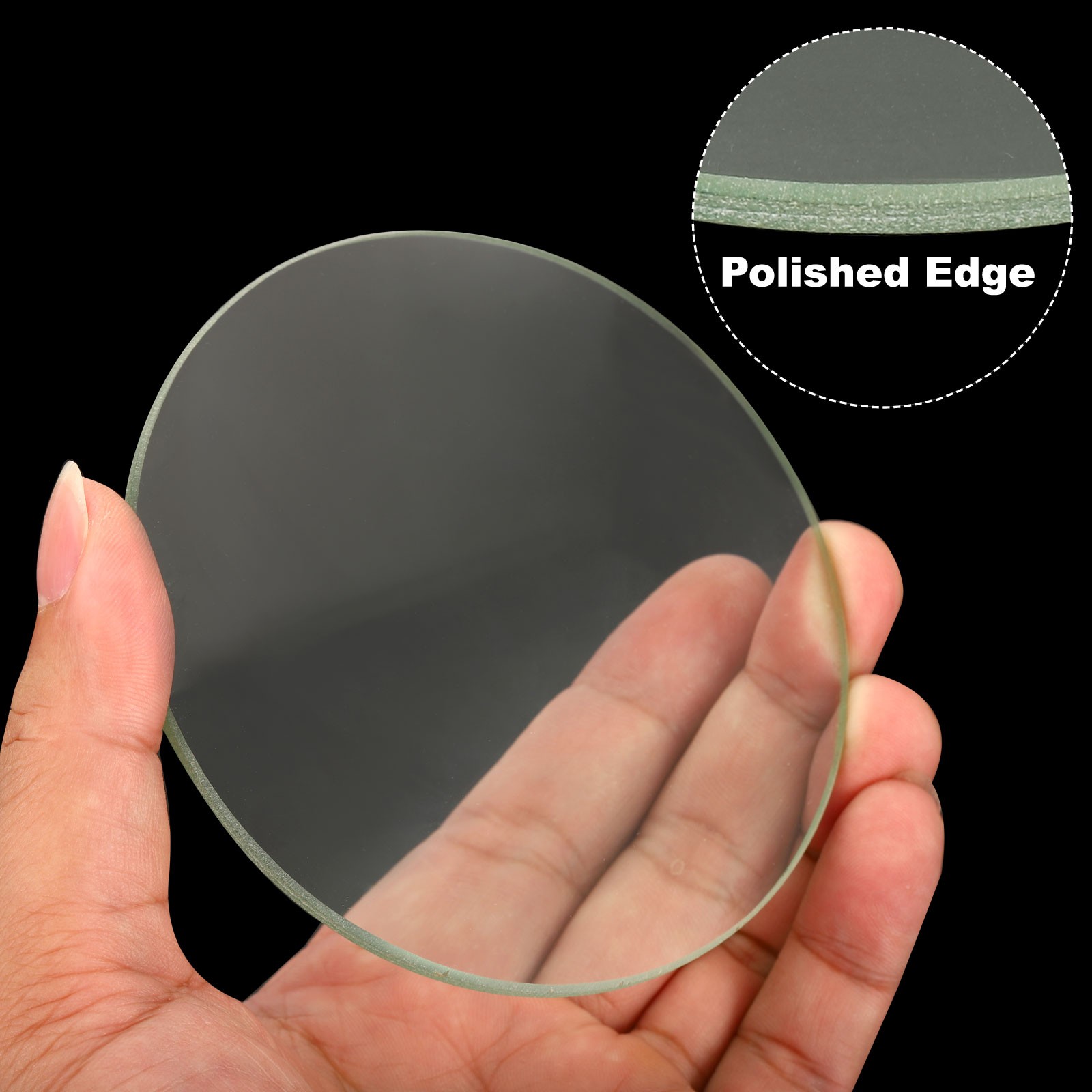 12″ 300mm Focal Length Double Convex Lens 100mm Diameter 11mm Height