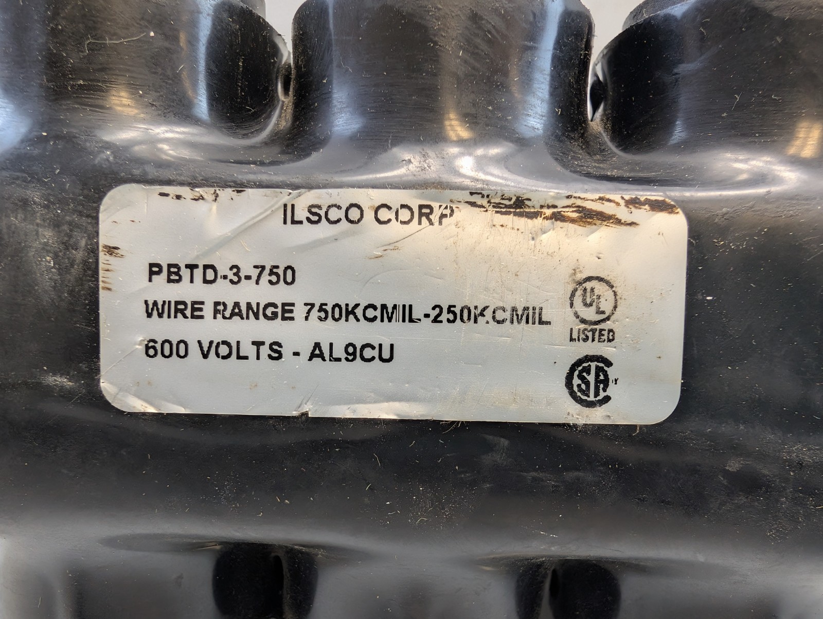 ILSCO PBTD-3-750 3 Port Mult-tap Connector 750KCMIL – 250KCMIL