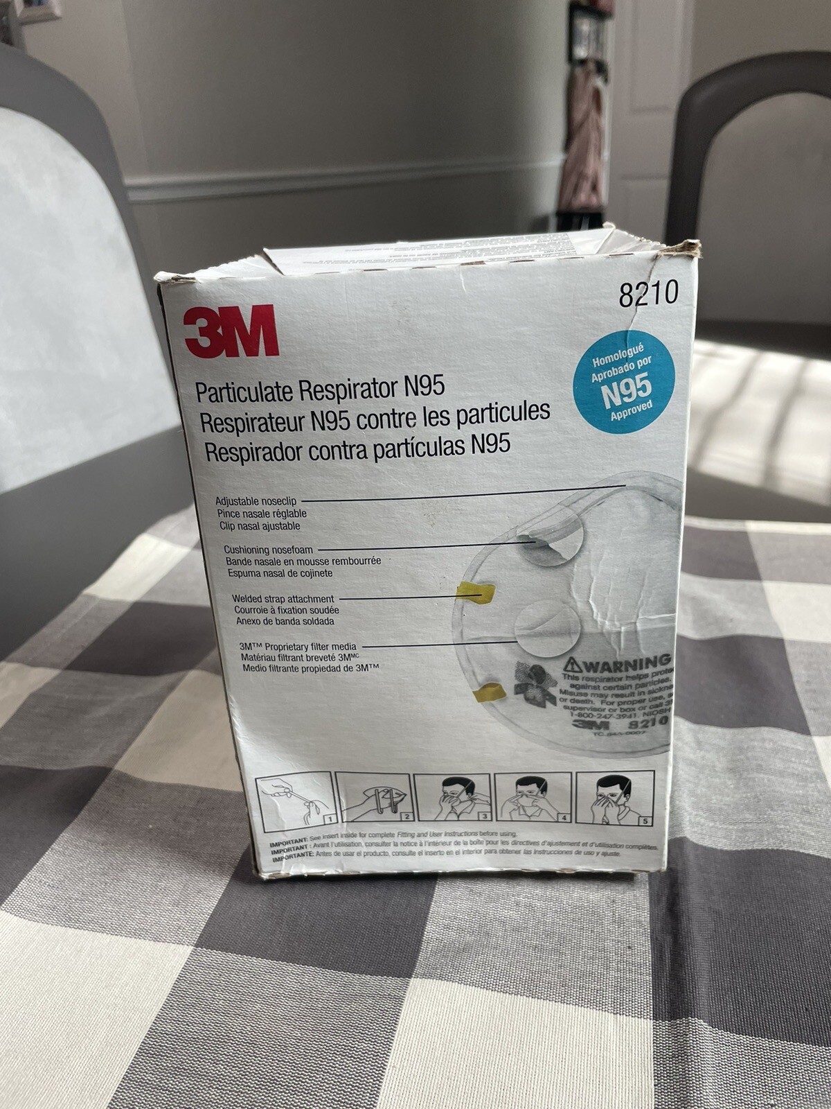 3M N95 #8210 Masks Box Of 20 – New In Open Box