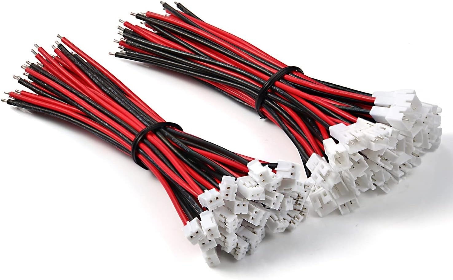 30 Pairs Jst PH 2.0 mm 22AWG 2Pin Pitch Plug Connector for UL1007 Tinned Copper