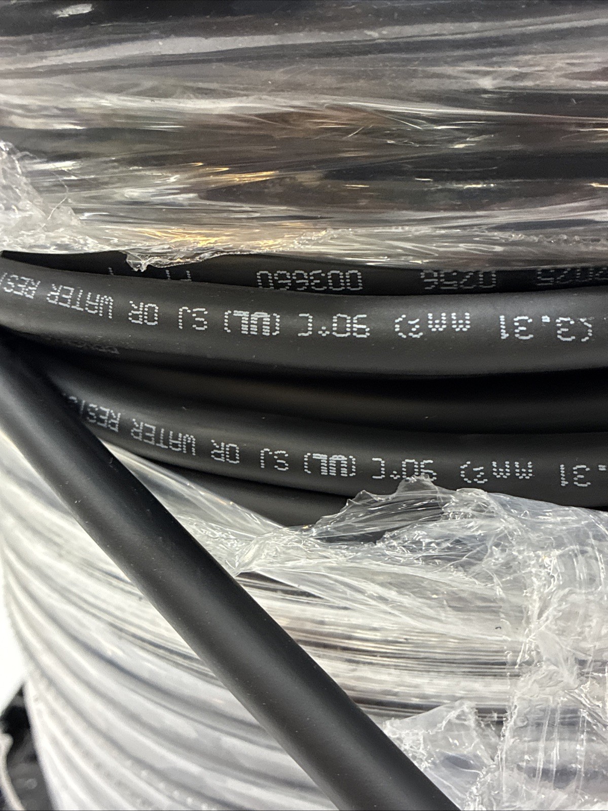 Carol 12/2C Carolprene Water Resistant SJOOW Cable Cord Black