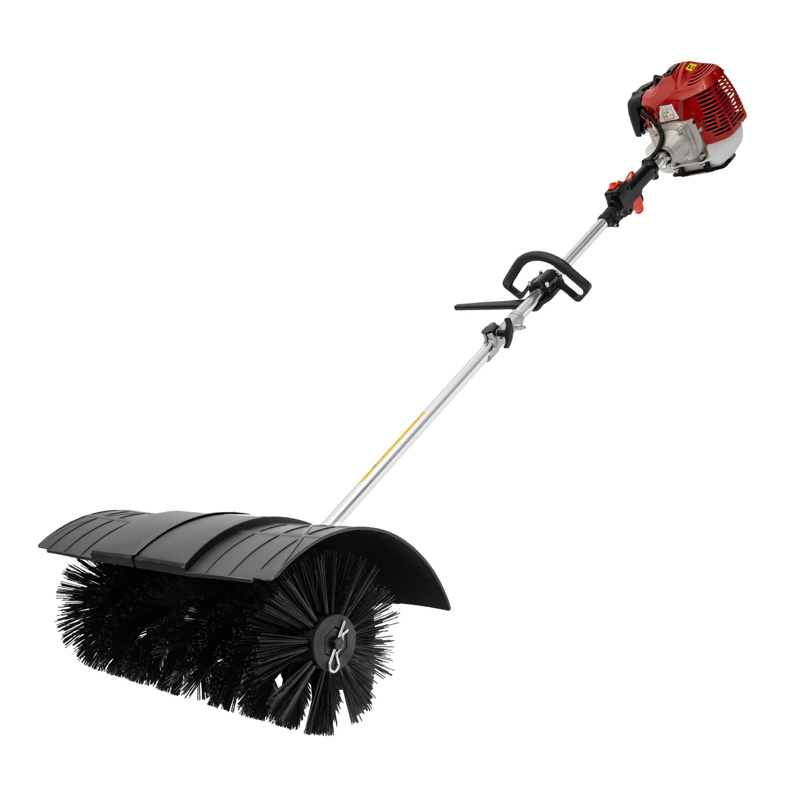 Gas Power Nylon Brush Broom Sweeper Artificial Grass Driveway Turf Snow Clean US
