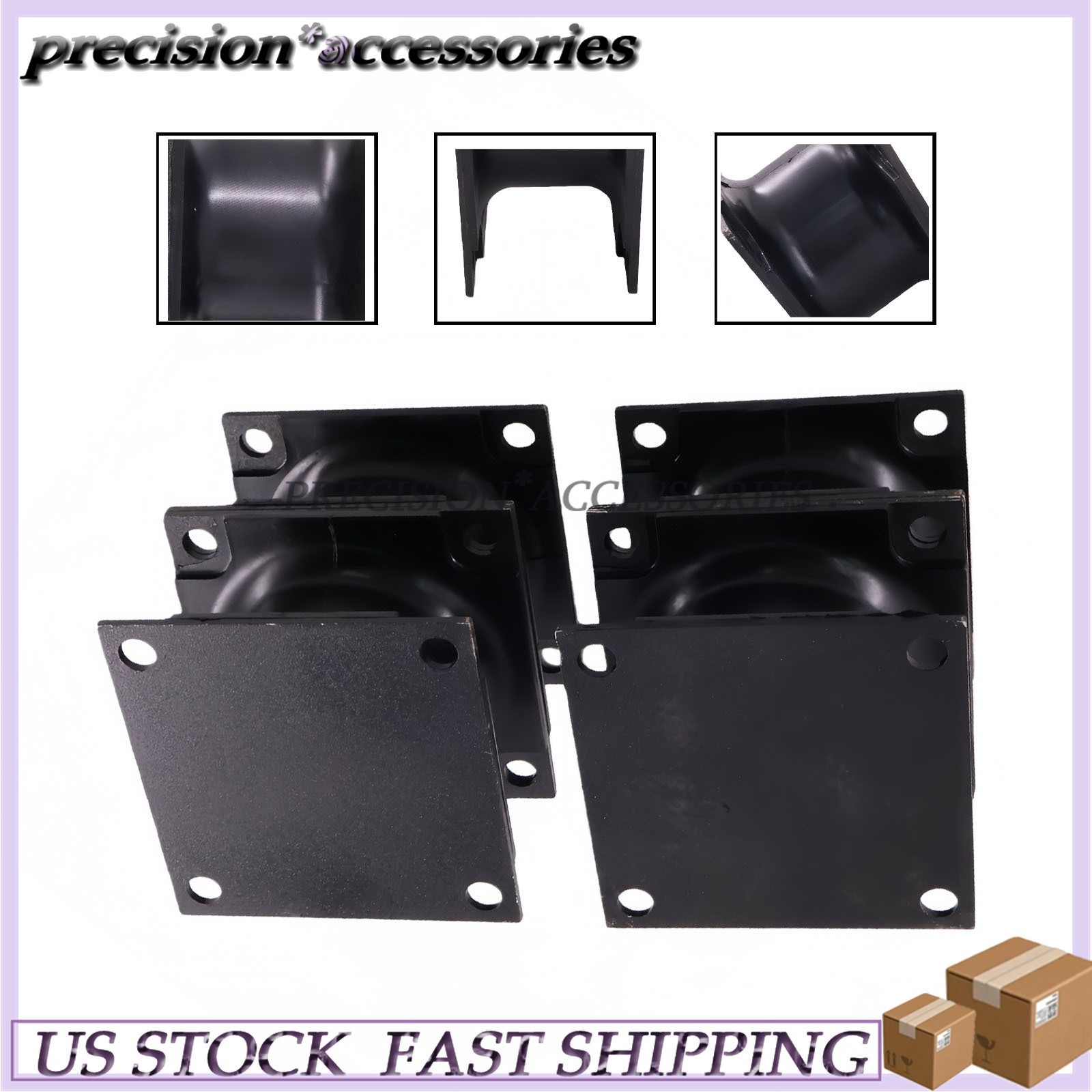 4PCS Vibratory Plate Compactor Rubber Isolator Shock Mount For Bobcat PCF64