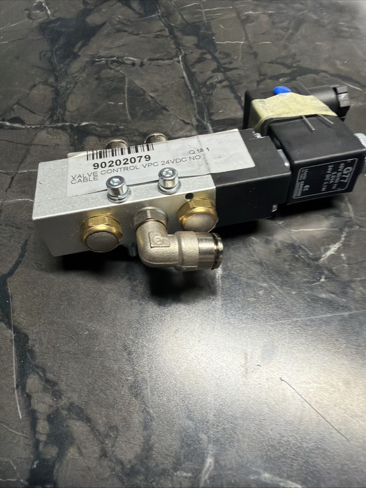 Camozzi Single Solenoid Valve 358-015-02, 5/2-way, G1/8, 24VDC, Spring Return