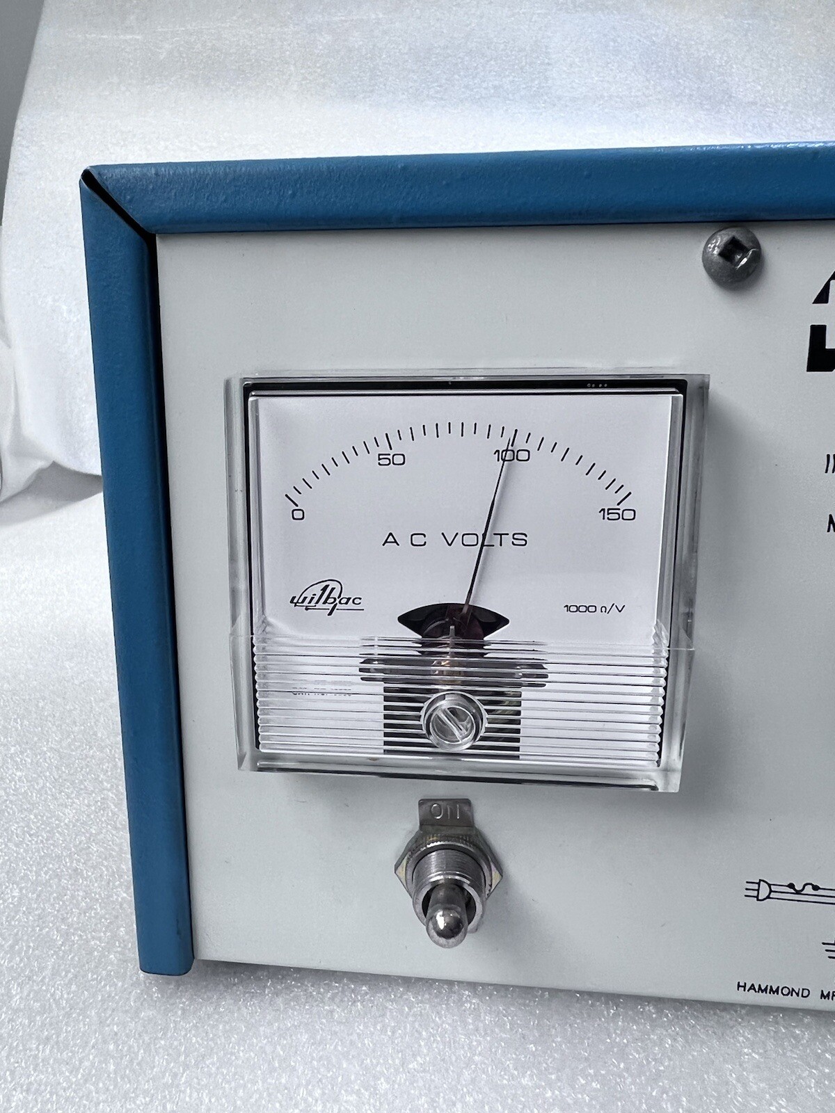 RARE HAMMOND MANUFACTURING LINE VOLTAGE ADJUSTER AUTO TRANSFORMER 173C