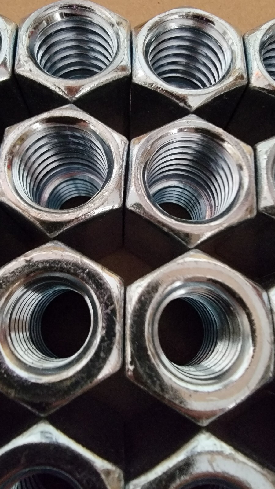 20 peices 5/8-11 to 1/2-13 x 1 1/4″ Long Reducer Coupling Nut – Zinc Plate