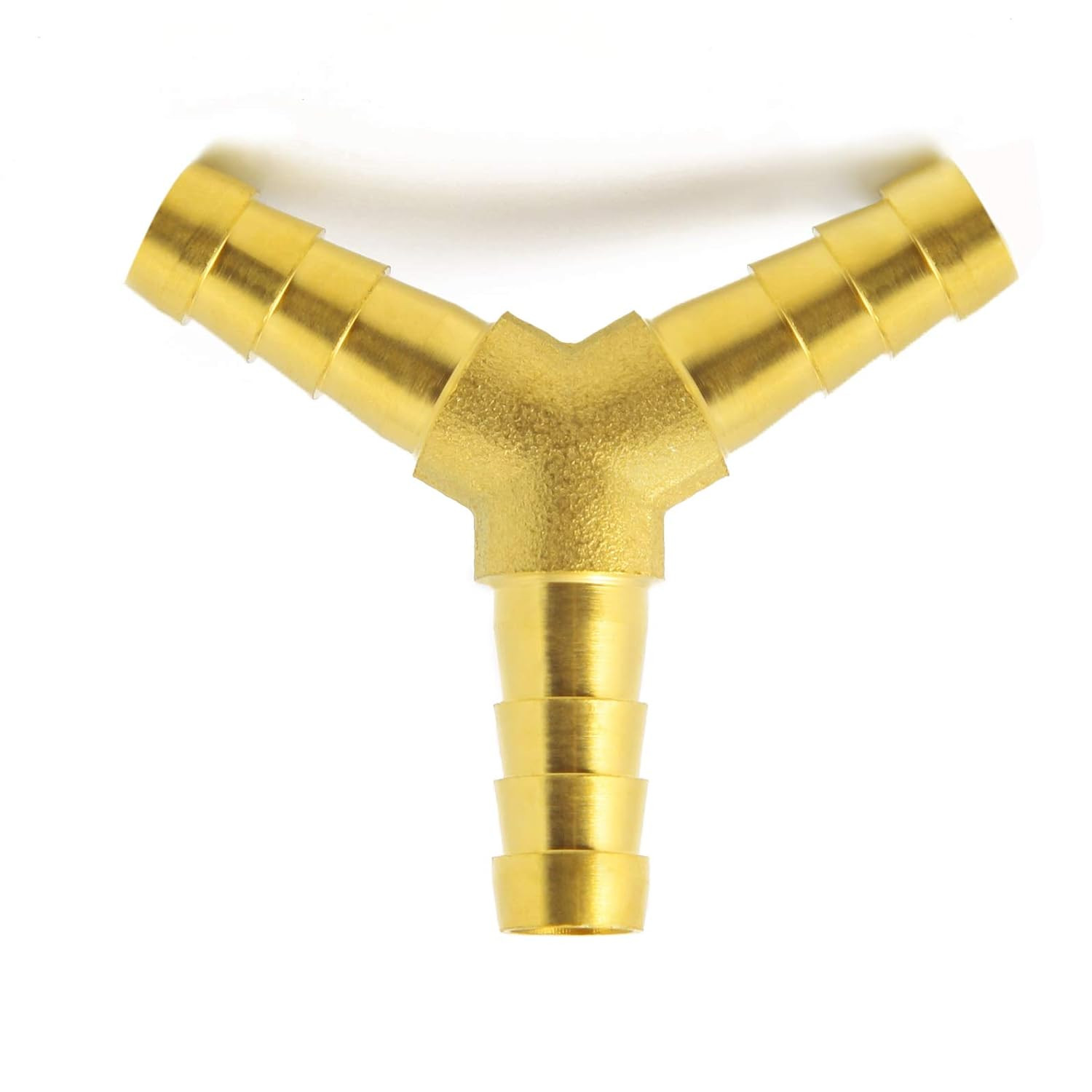 Brass 5/8″ Hose Barb 3 Way Wye Y Shape Barbed Splitter Fitting Splicer for Water