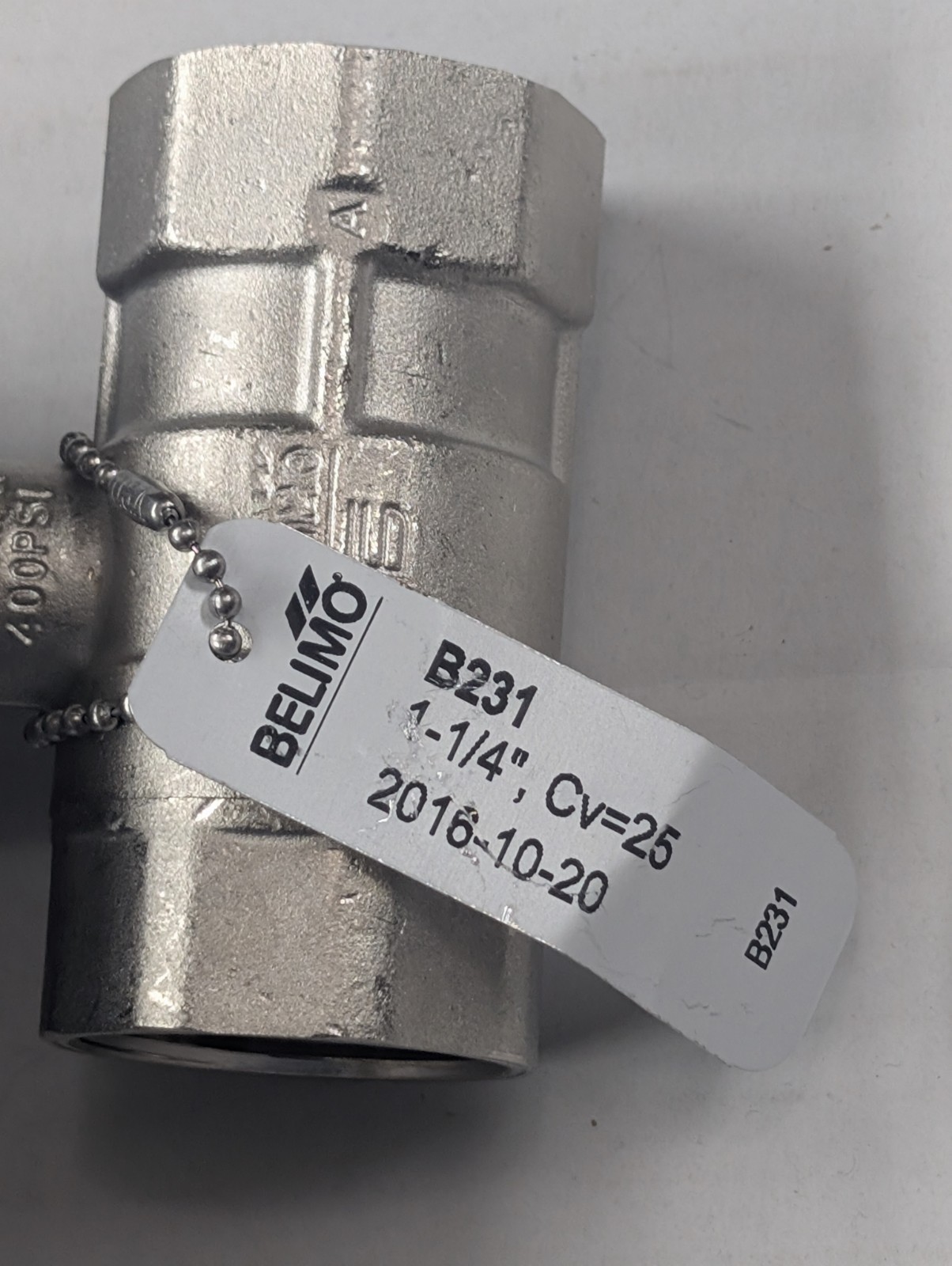 Trane ACT00693 Belimo B231 Actuated Ball Valve 1-1/4″ 24V Spring Return Cv=25