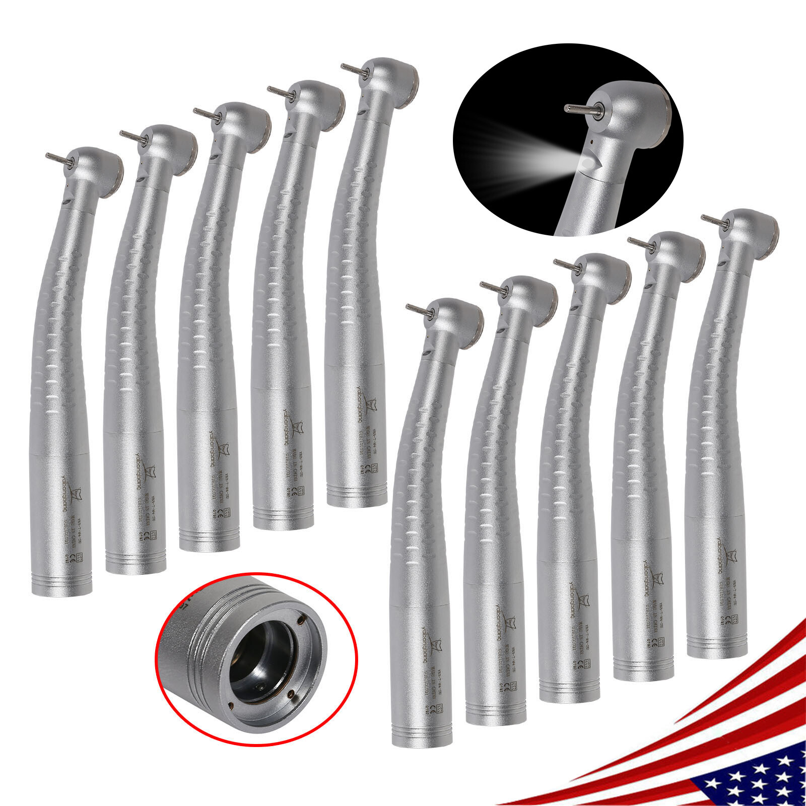 Yabangbang Dental Fiber Optic High Speed Handpiece Turbine fit Kavo coupler ns