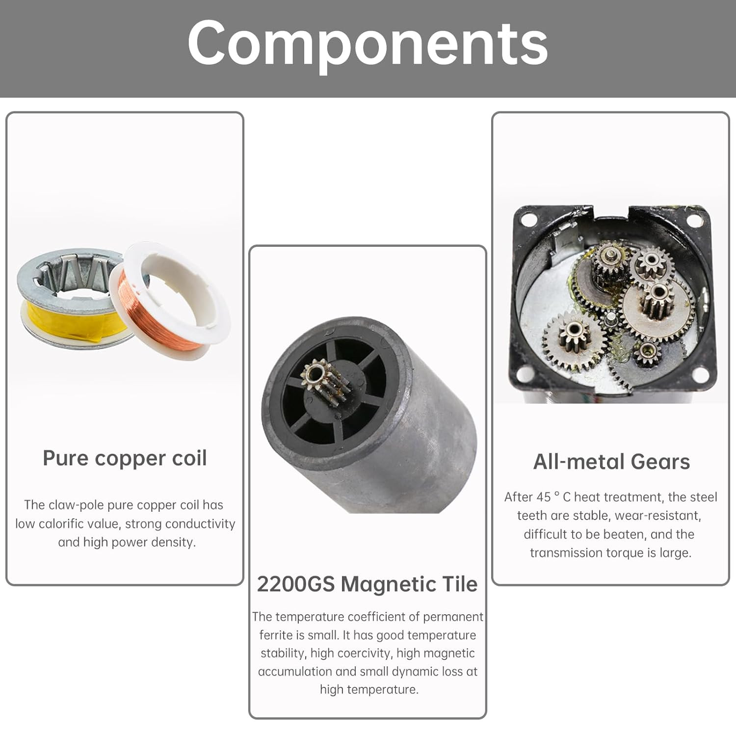 5 RPM Synchronous Gear Motor, AC Motor 110V 60KTYZ CW/CCW High Torque Permanent