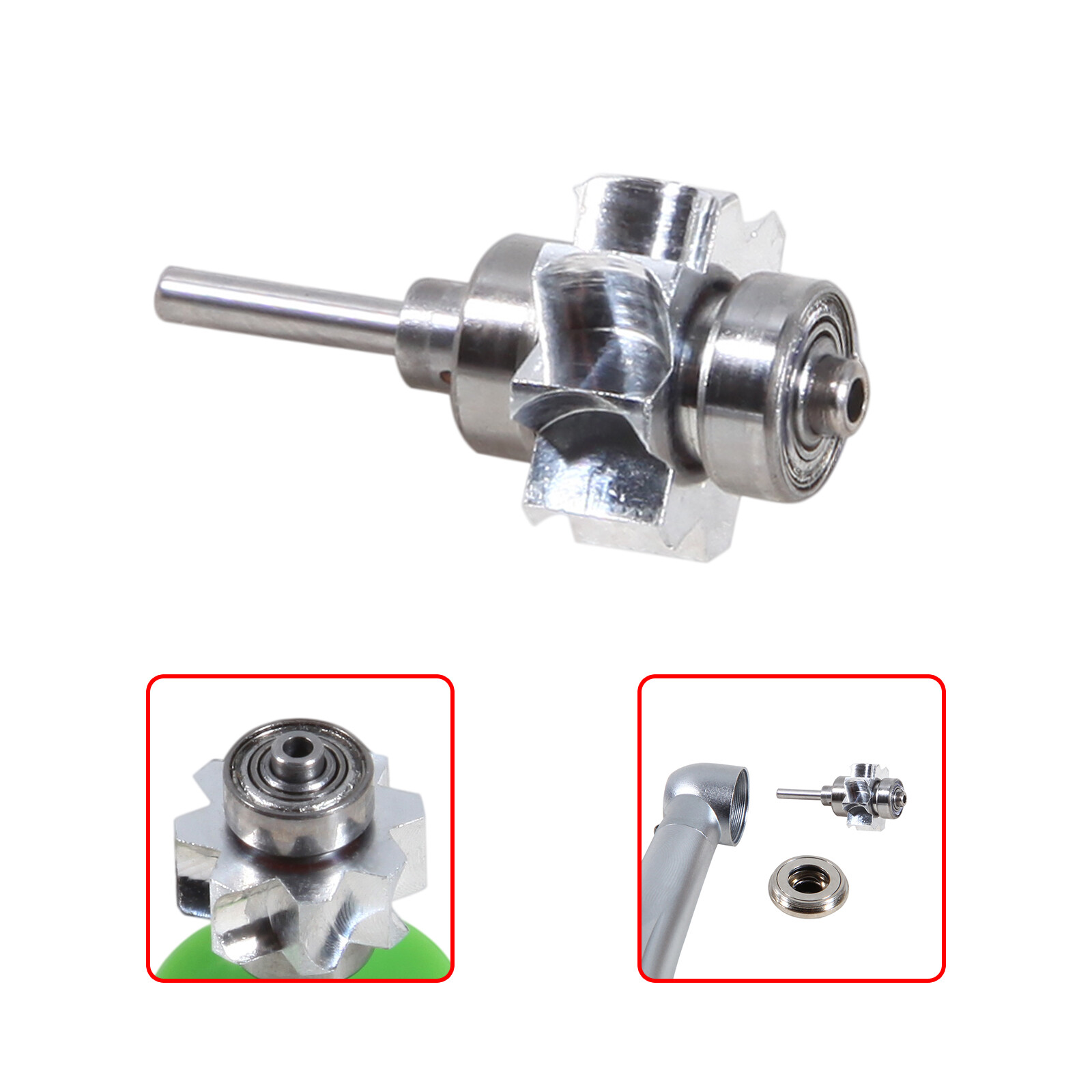 Dental Replaced Cartridge Turbine Rotor for Self-power LED High Speed Handpiece