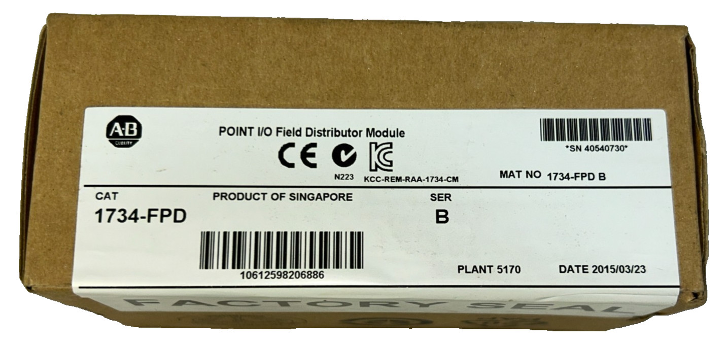 New In Box AB 1734-FPD 1734FPD Point I/O Module Factory Sealed AB Allen-Bradley