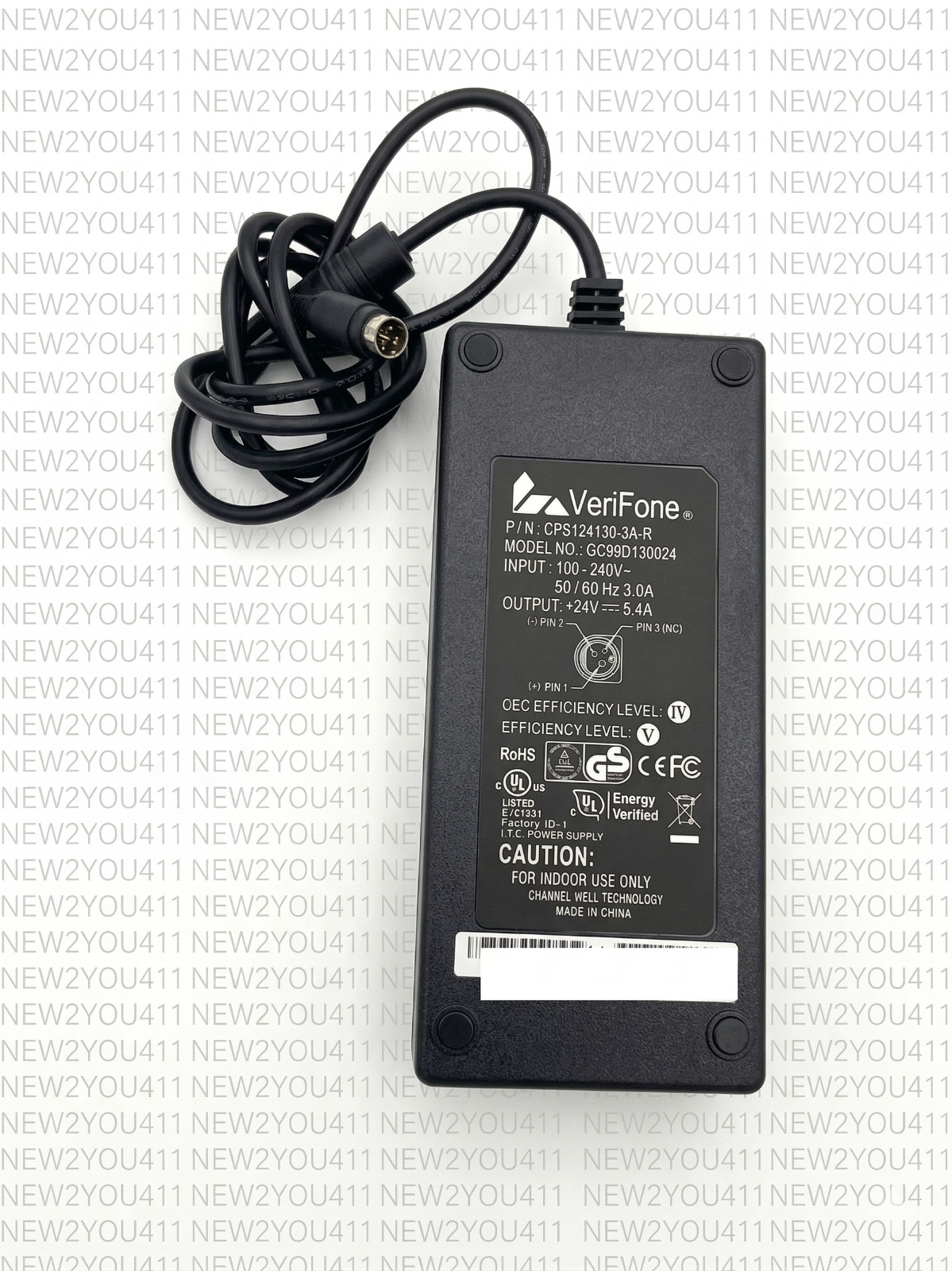 Genuine VeriFone Ruby 2 POS Power Supply AC Adapter Charger CPS124130-3A-R OEM