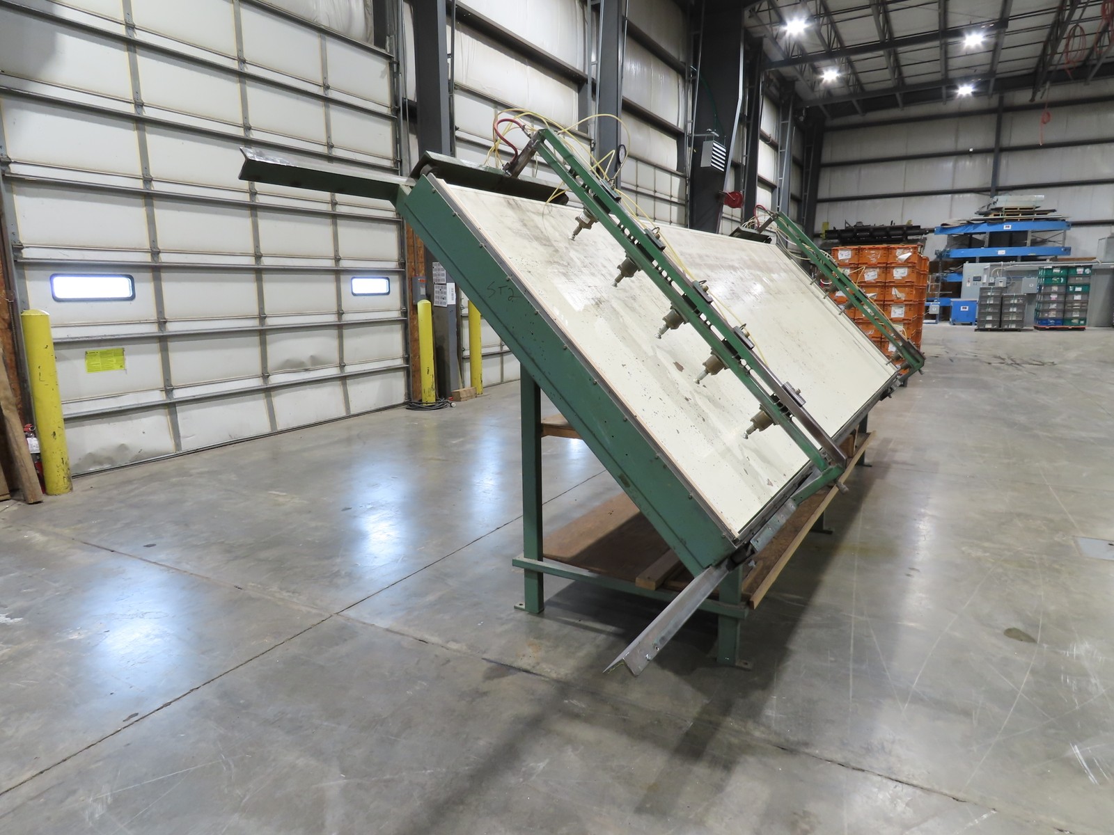 5’x 16′ Face Frame Assembly Table Pneumatic Dual Clamp Steel Frame