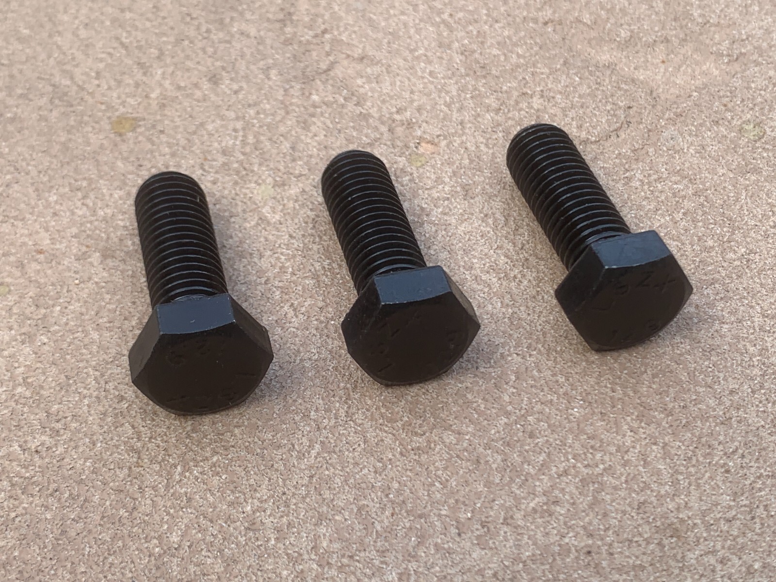 3 Pcs OEM Servis Rhino Finish Mower Blade Bolts 00775026 Left Hand Thread (-056)