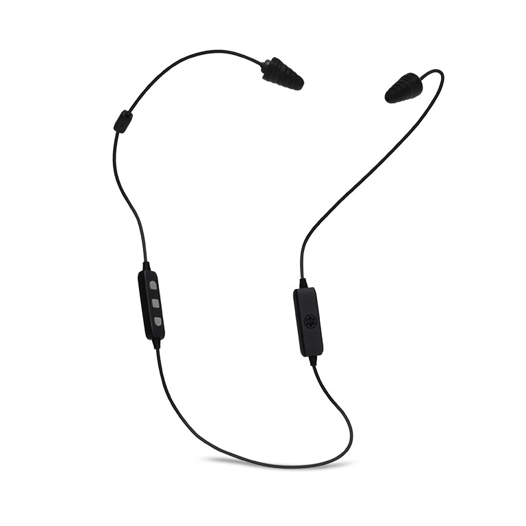 Plugfones Liberate 2.0, Wireless Bluetooth Earplugs, Headphones, Black/Gray